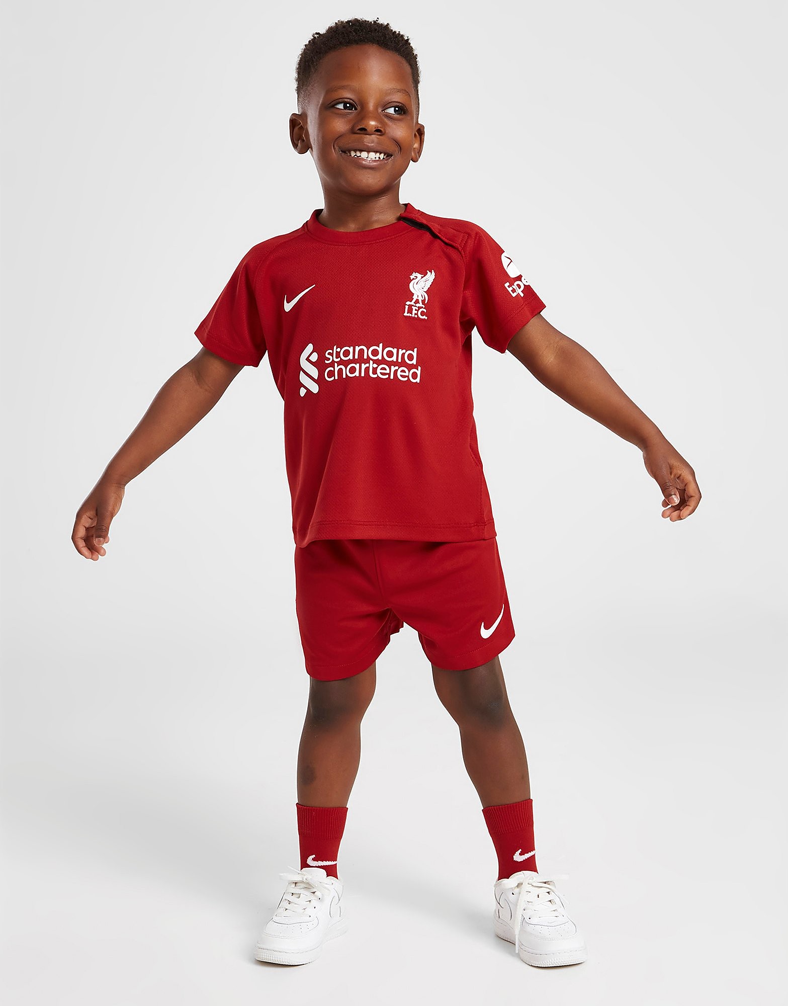 

Nike Liverpool FC 2022/23 Home Kit Infant - Tough Red/White - Kids, Tough Red/White