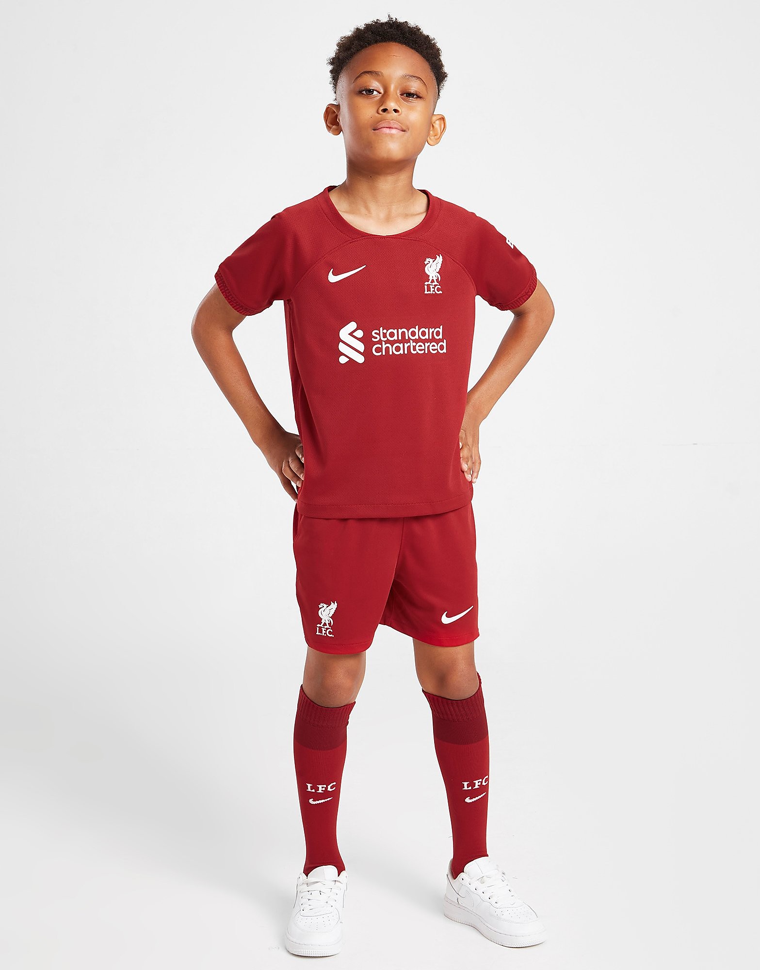 

Nike Liverpool FC 2022/23 Home Kit Children - Tough Red/White - Kids, Tough Red/White