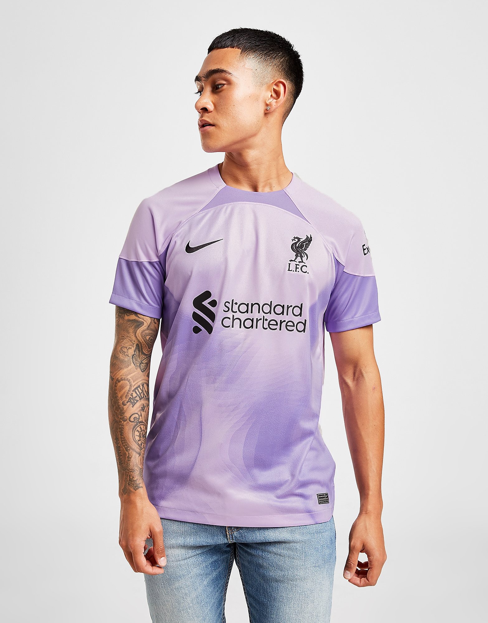 

Nike Liverpool FC 2022/23 Home Goalkeeper Shirt - Lilac/Space Purple/Black - Mens, Lilac/Space Purple/Black