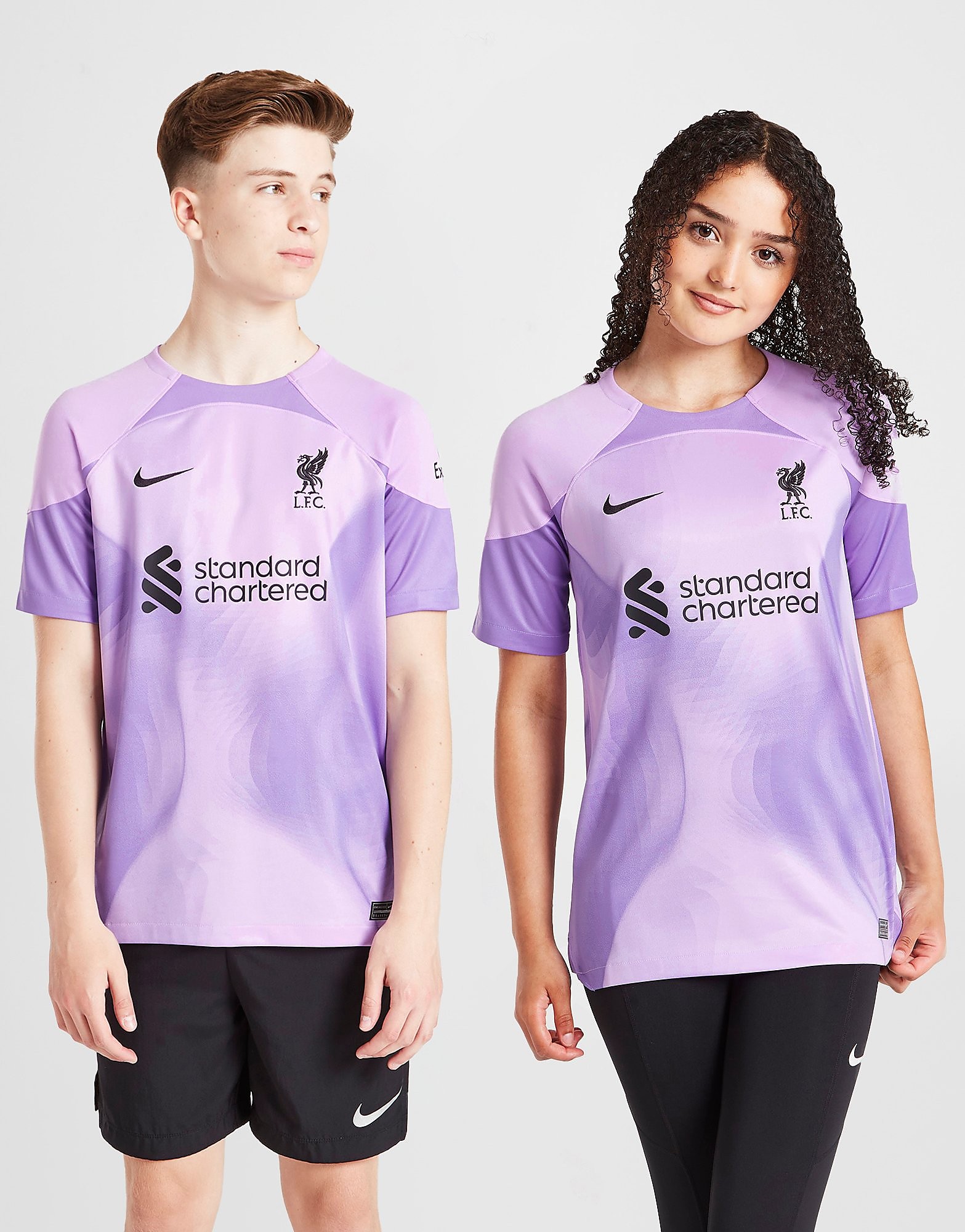 Nike Liverpool FC 2022/23 Home Goalkeeper Shirt Junior, Lila
