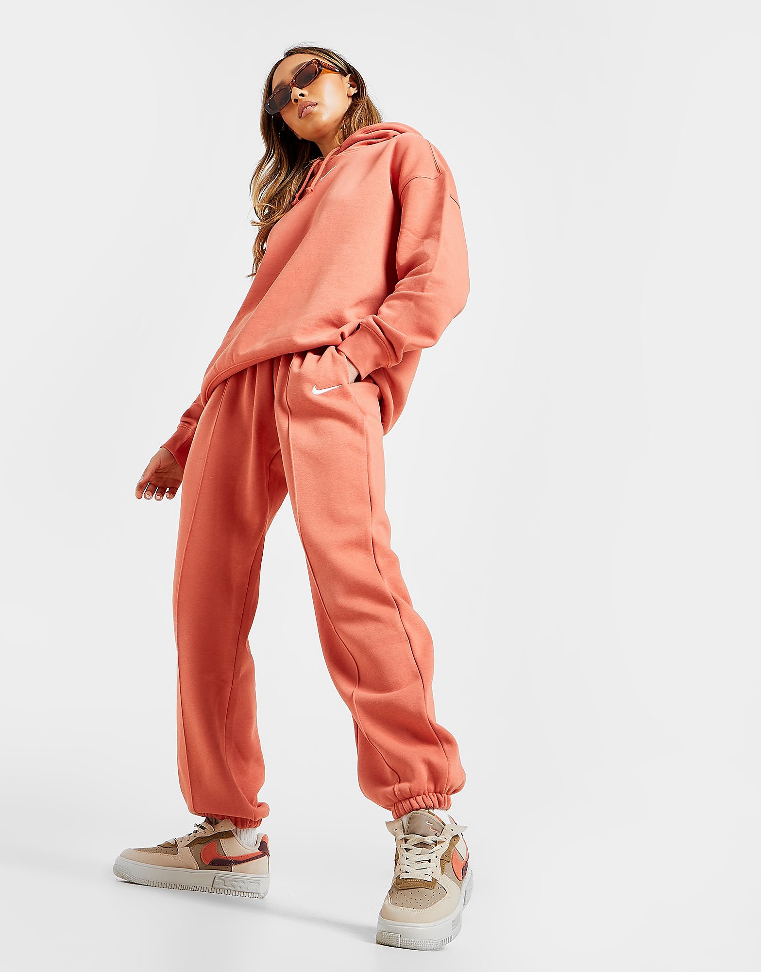 

Nike Trend Cuffed Joggers - Madder Root/White - Womens, Madder Root/White
