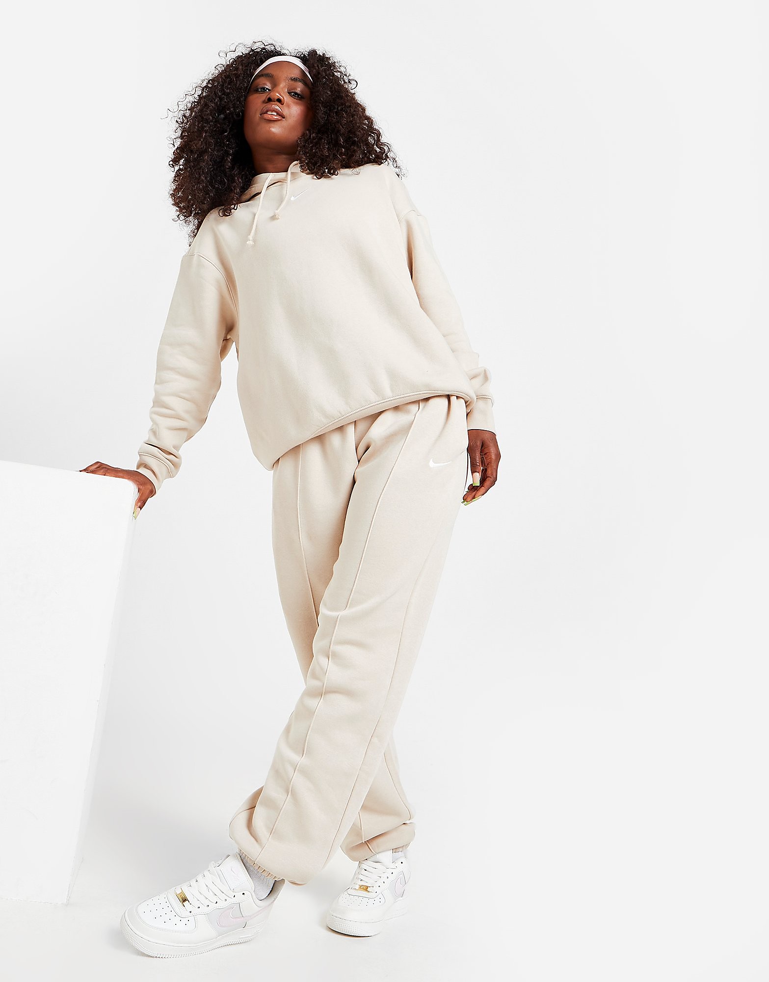 

Nike Trend Cuffed Joggers - Sand Drift/White - Womens, Sand Drift/White