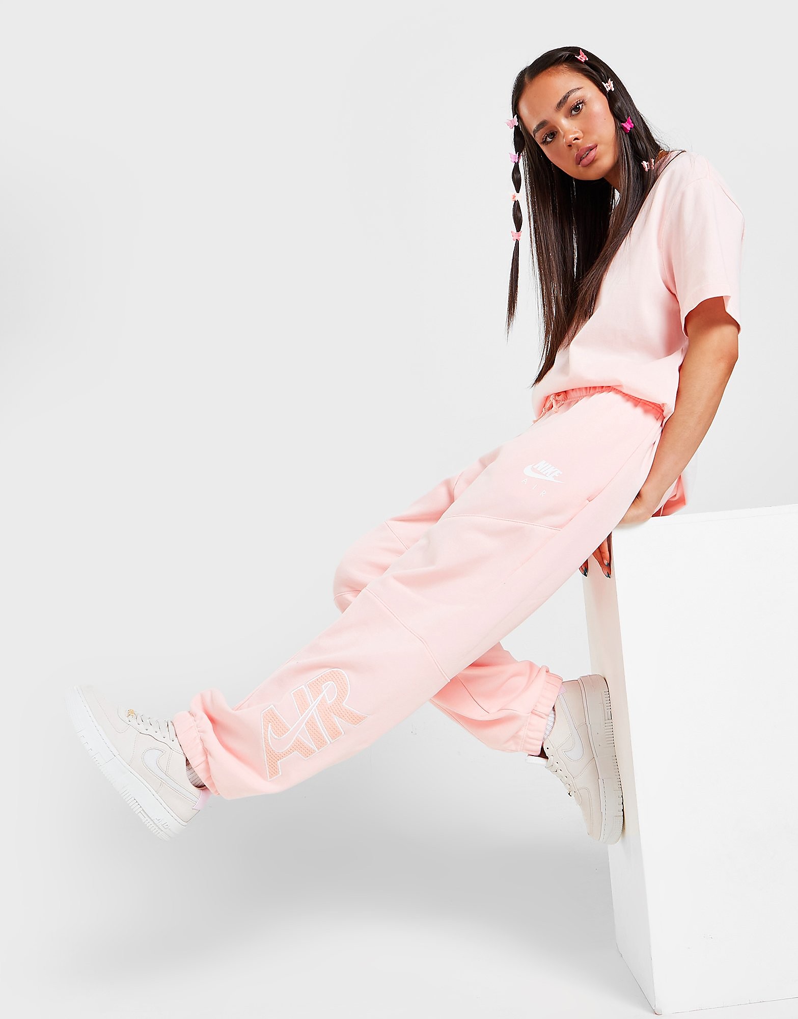 Nike Air Joggers - Atmosphere/Arctic Orange/White - Womens, Atmosphere/Arctic Orange/White
