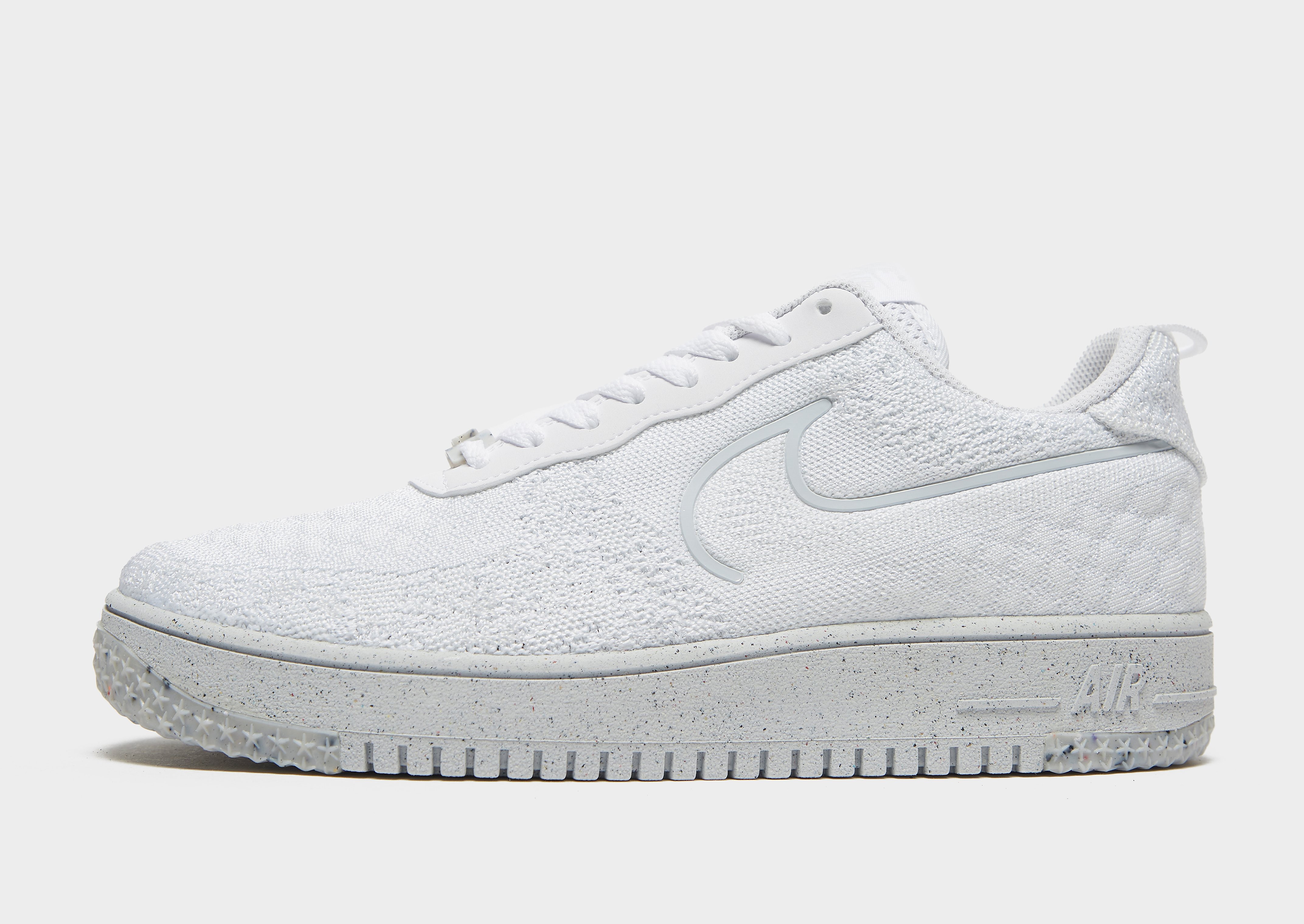 

Nike Air Force 1 Crater Flyknit - White/Summit White/Platinum Tint/White - Mens, White/Summit White/Platinum Tint/White