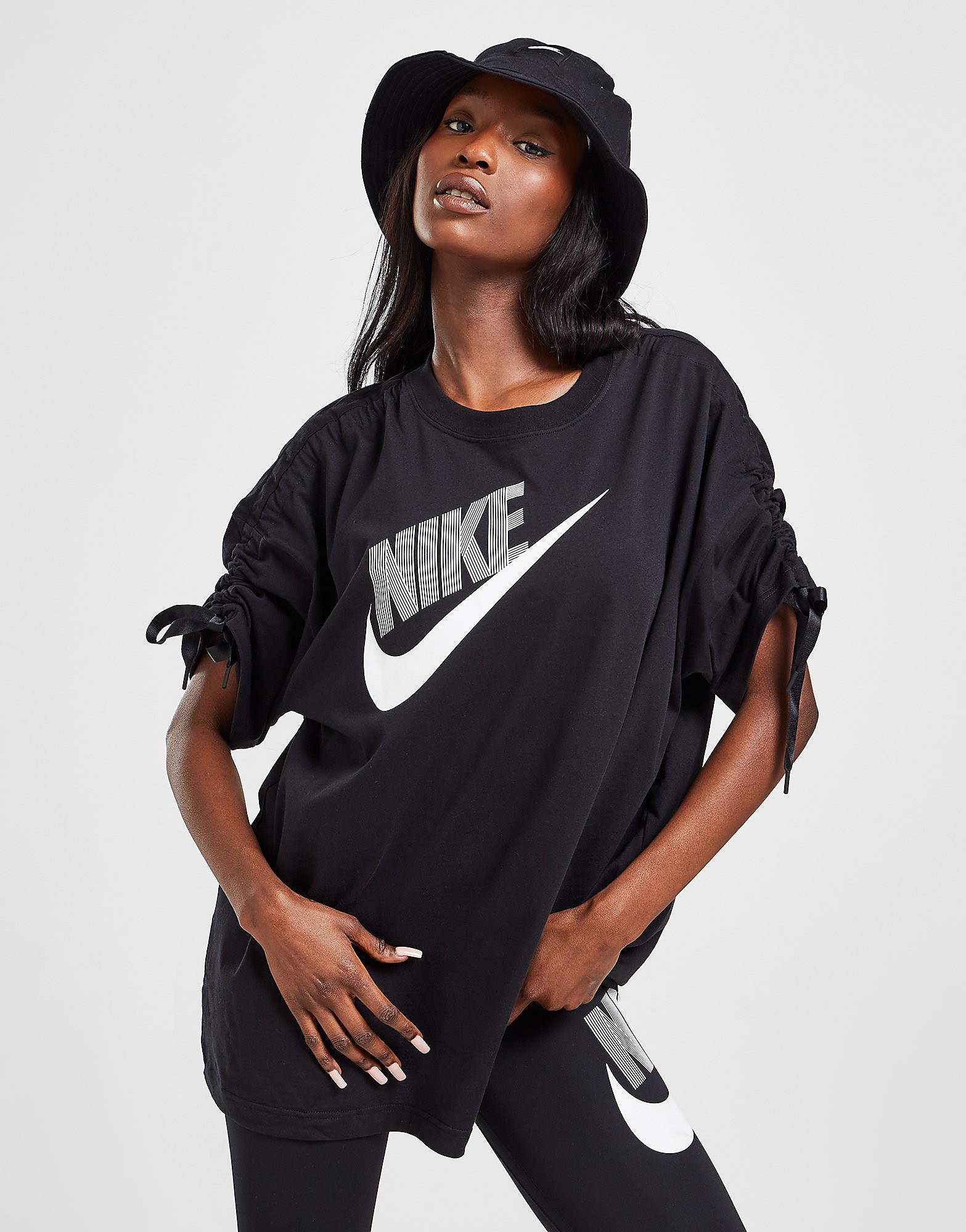 

Nike Dance Short Sleeve Top - Black - Womens, Black