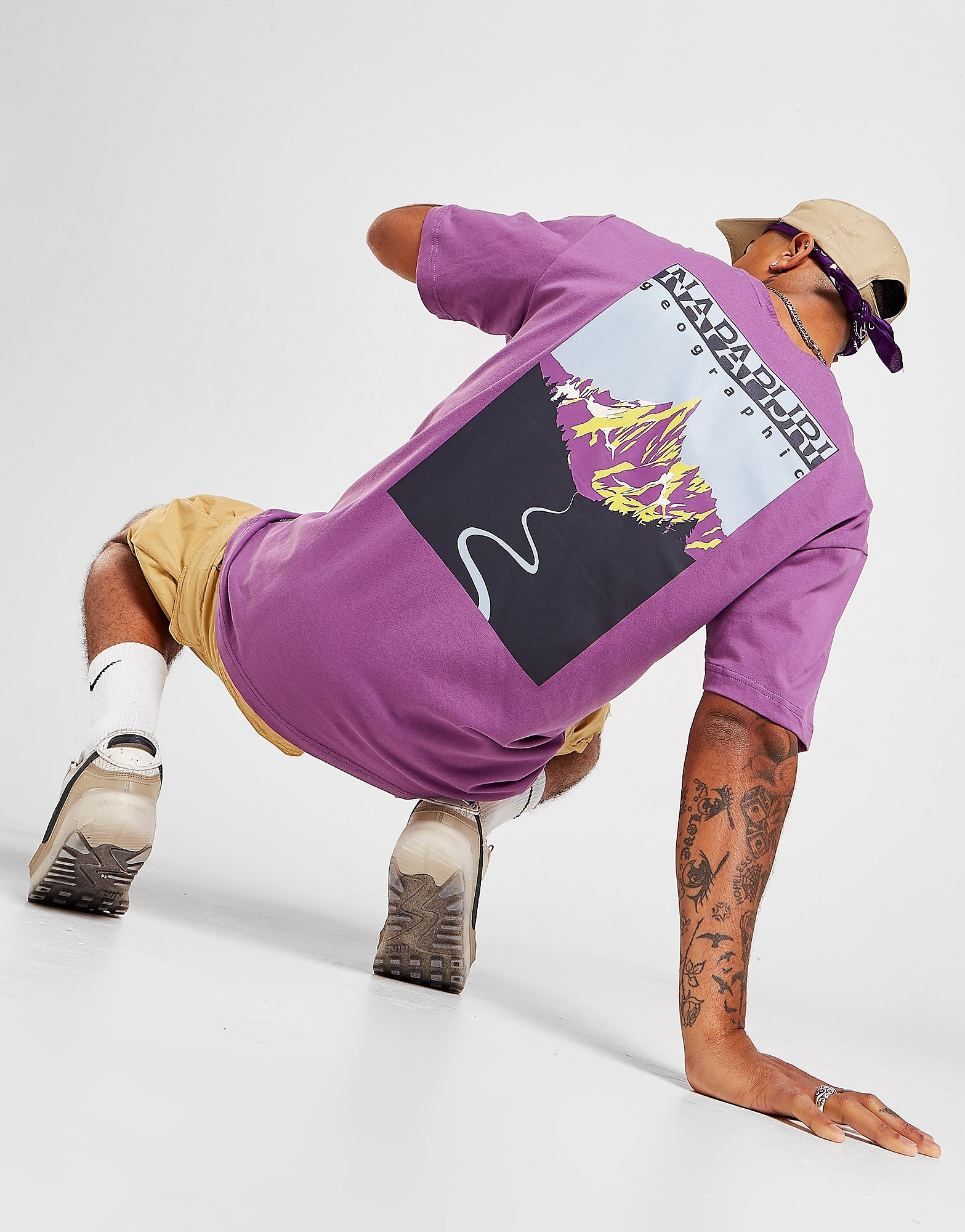 

Napapijri Quintino T-Shirt - Purple - Mens, Purple