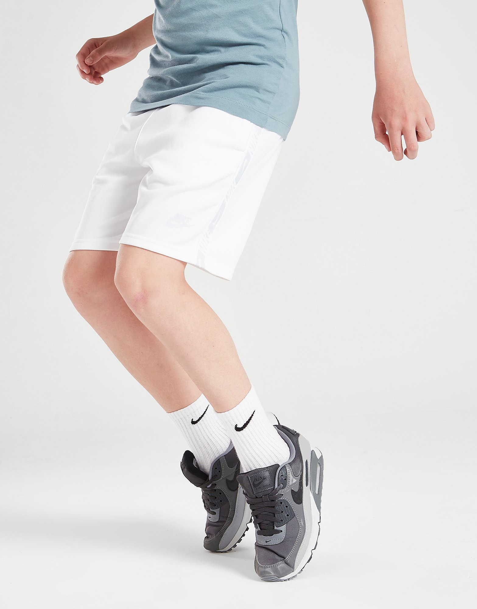 

Nike Repeat Tape Shorts Junior - White/Grey - Kids, White/Grey