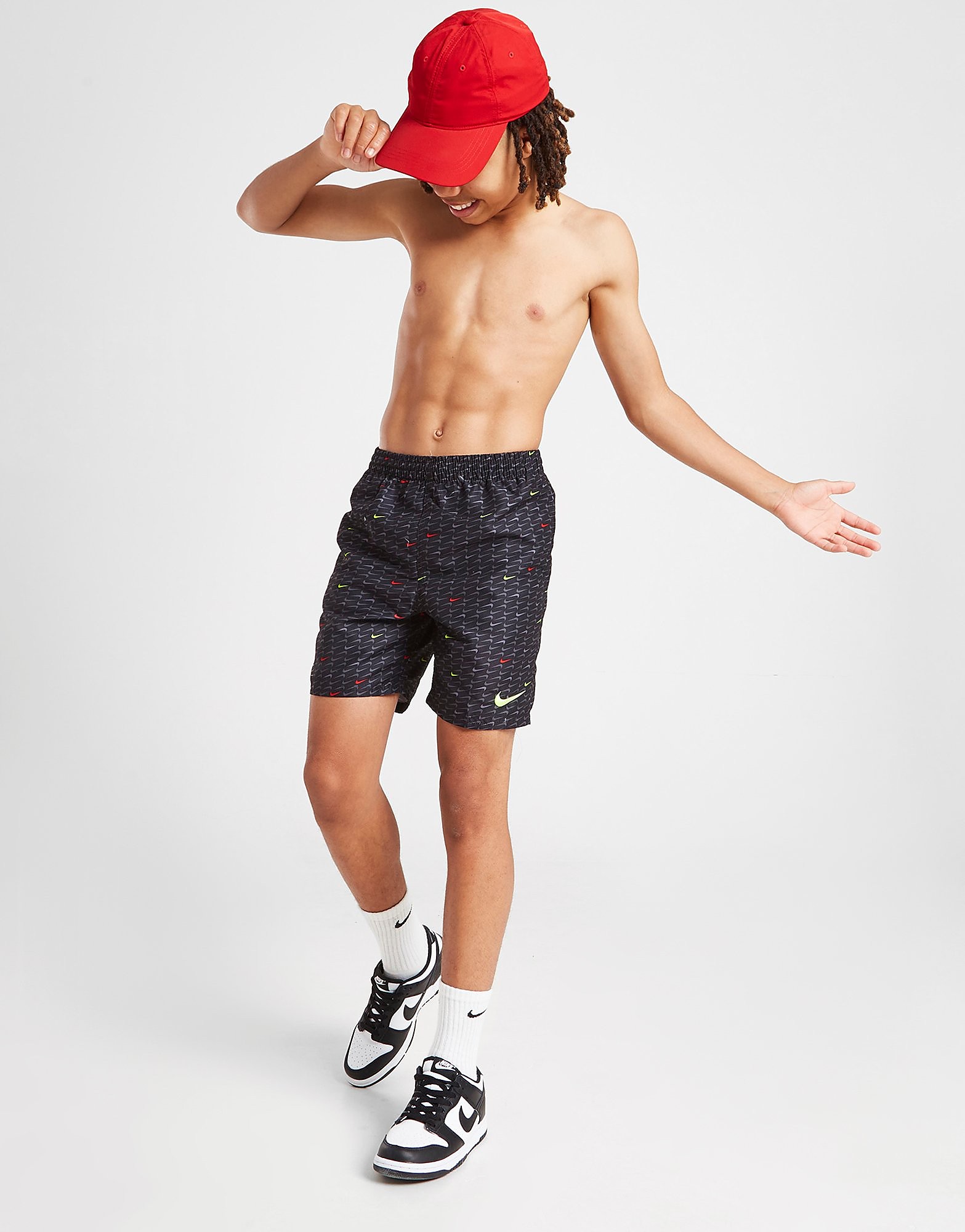 

Nike All Over Print Swim Shorts Junior - Only at JD - Black - Kids, Black