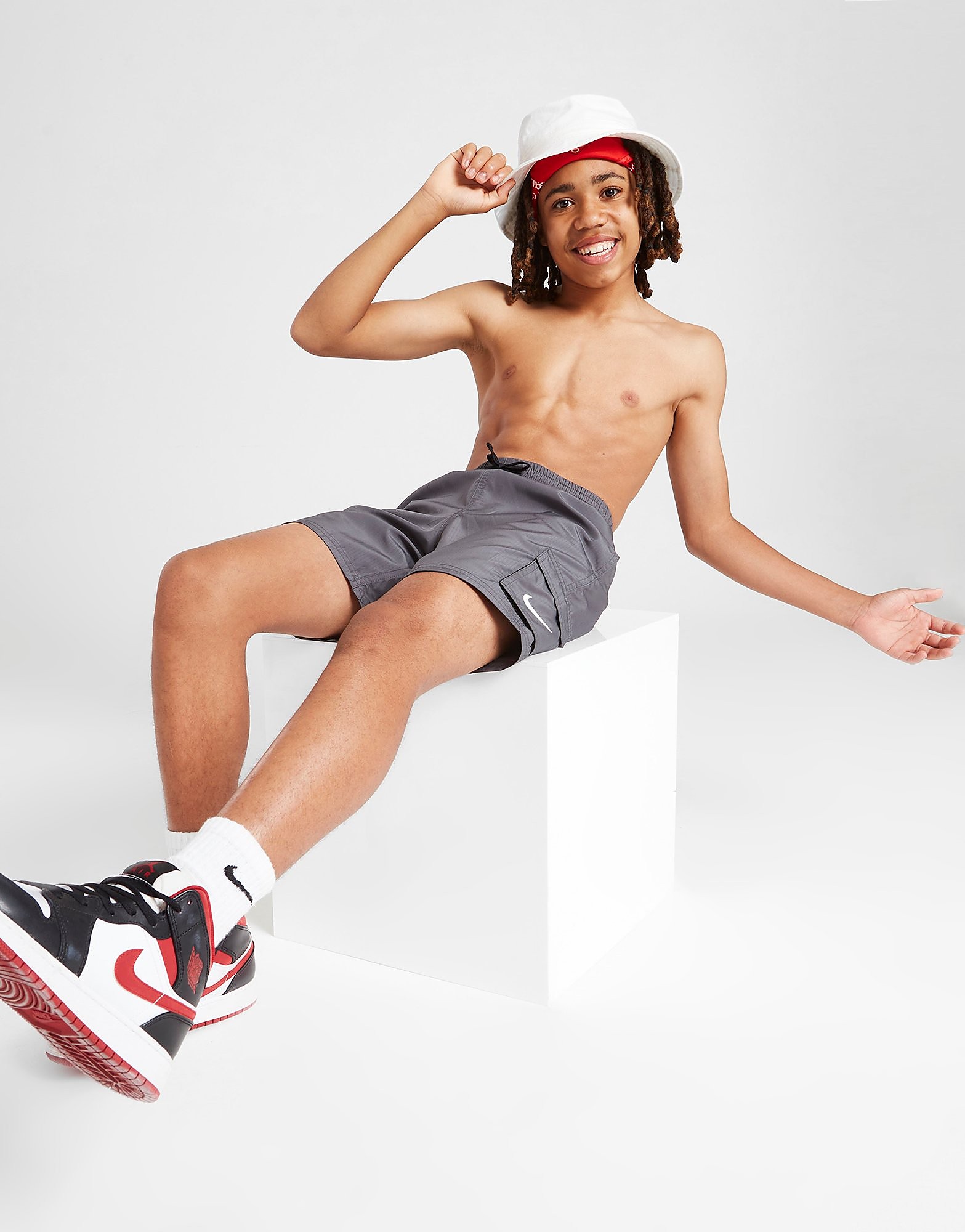 

Nike Cargo Swim Shorts Junior - Only at JD - Grey - Kids, Grey
