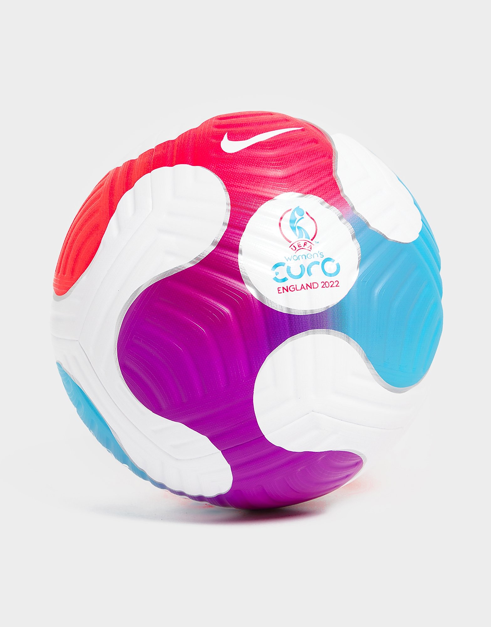 

Nike UEFA Women's Euro 2022 Flight Football - White/Racer Pink/Blue/White, White/Racer Pink/Blue/White