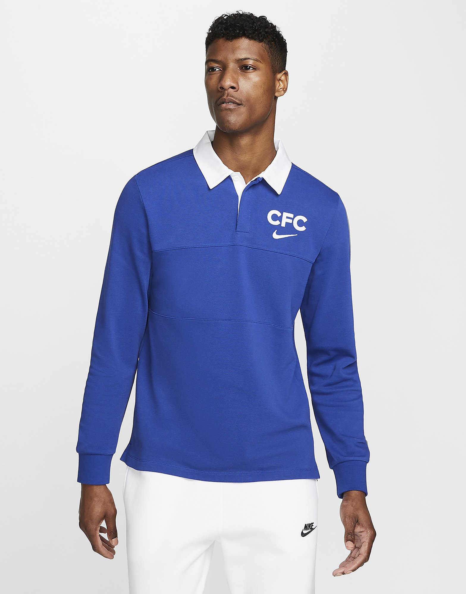 

Nike Chelsea FC Long Sleeve Polo Shirt - Blue - Mens, Blue