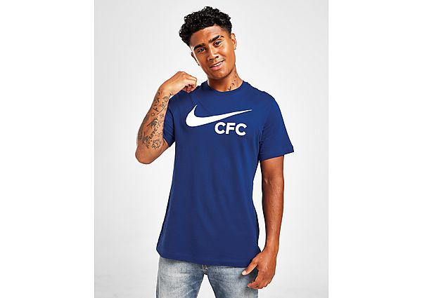 Nike Tee-shirt de football Chelsea FC Swoosh pour Homme - Rush Blue, Rush Blue