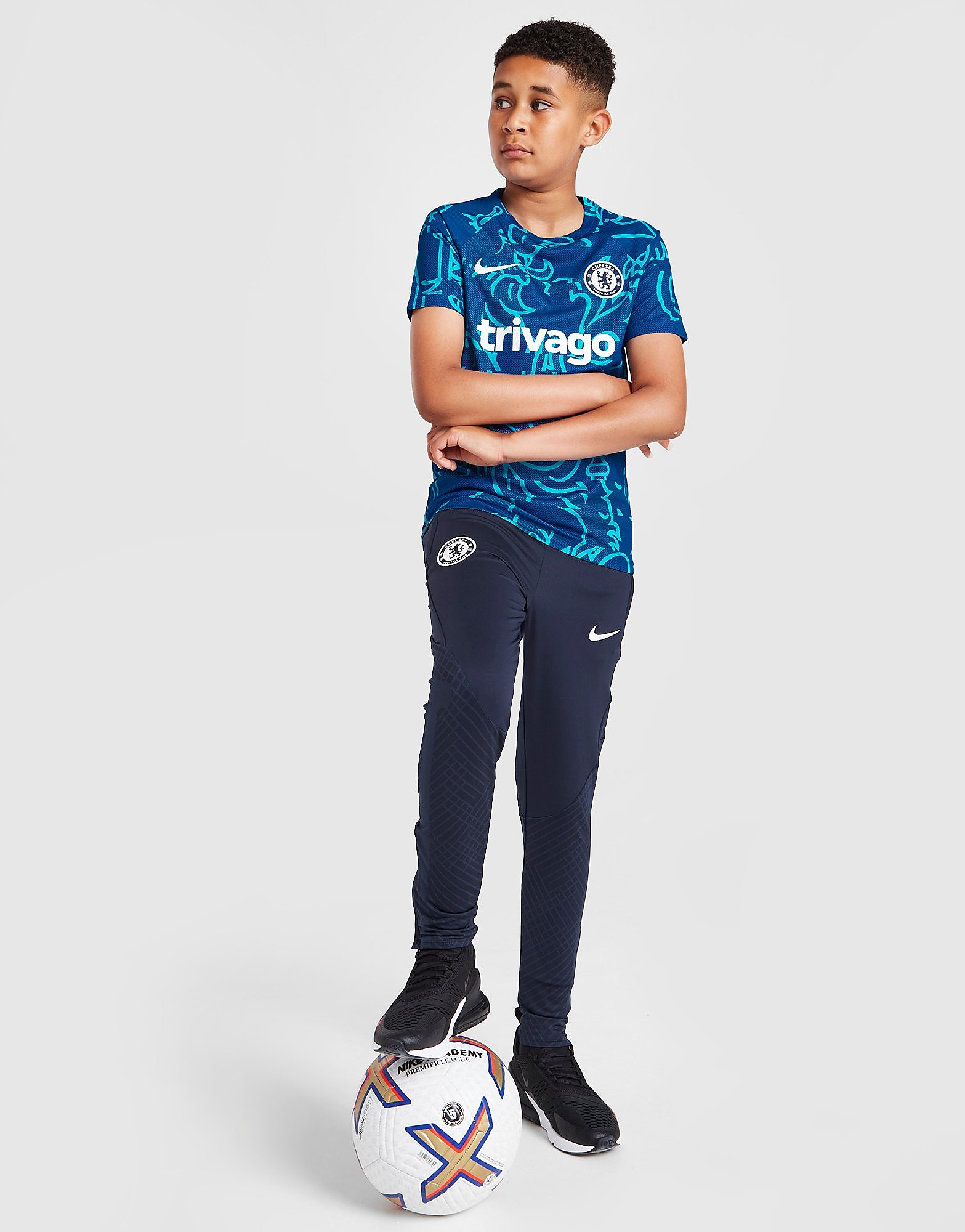 

Nike Chelsea FC Strike Track Pants Junior - College Navy/White - Kids, College Navy/White