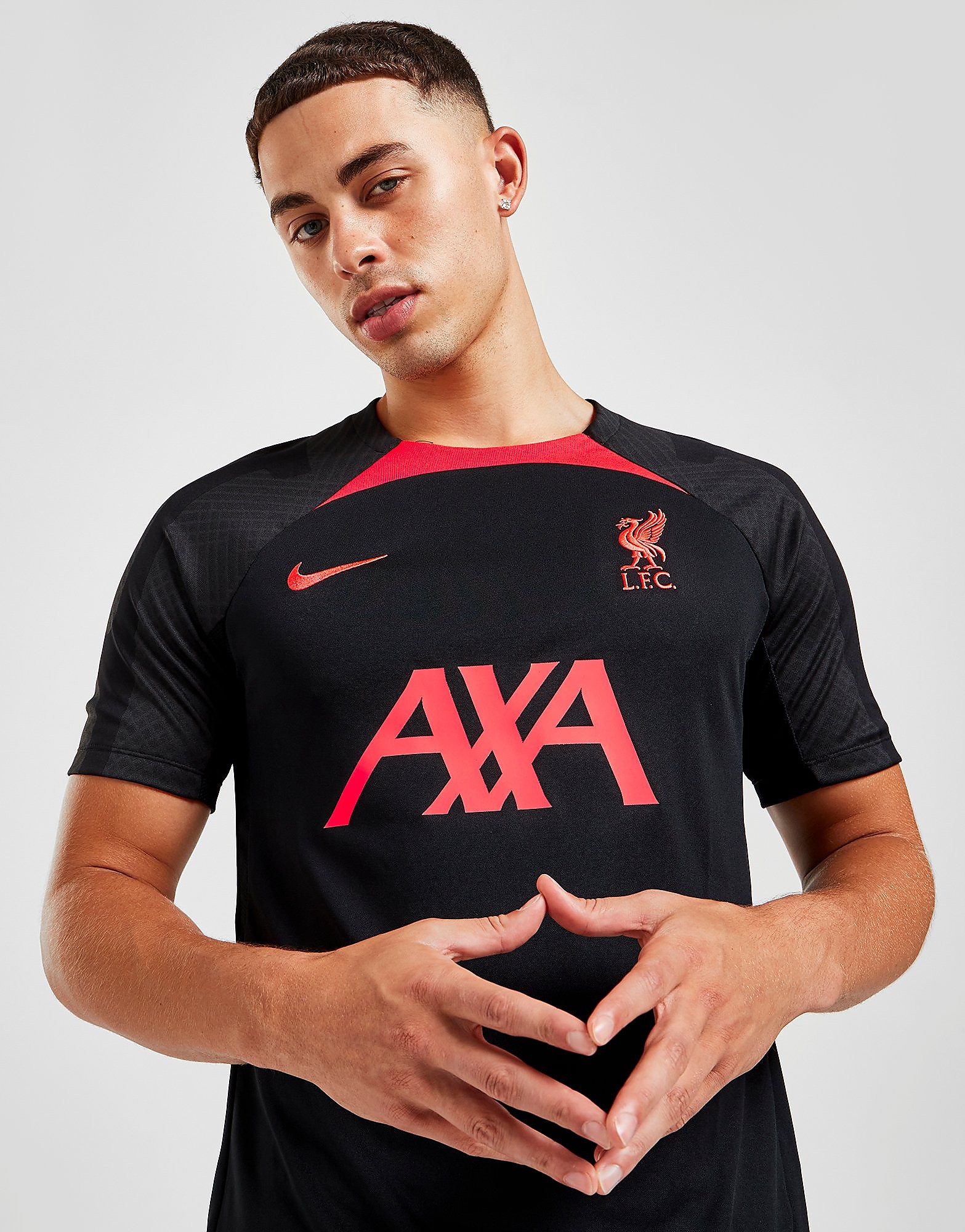 Nike Liverpool FC Strike T-Shirt - Black - Mens, Black
