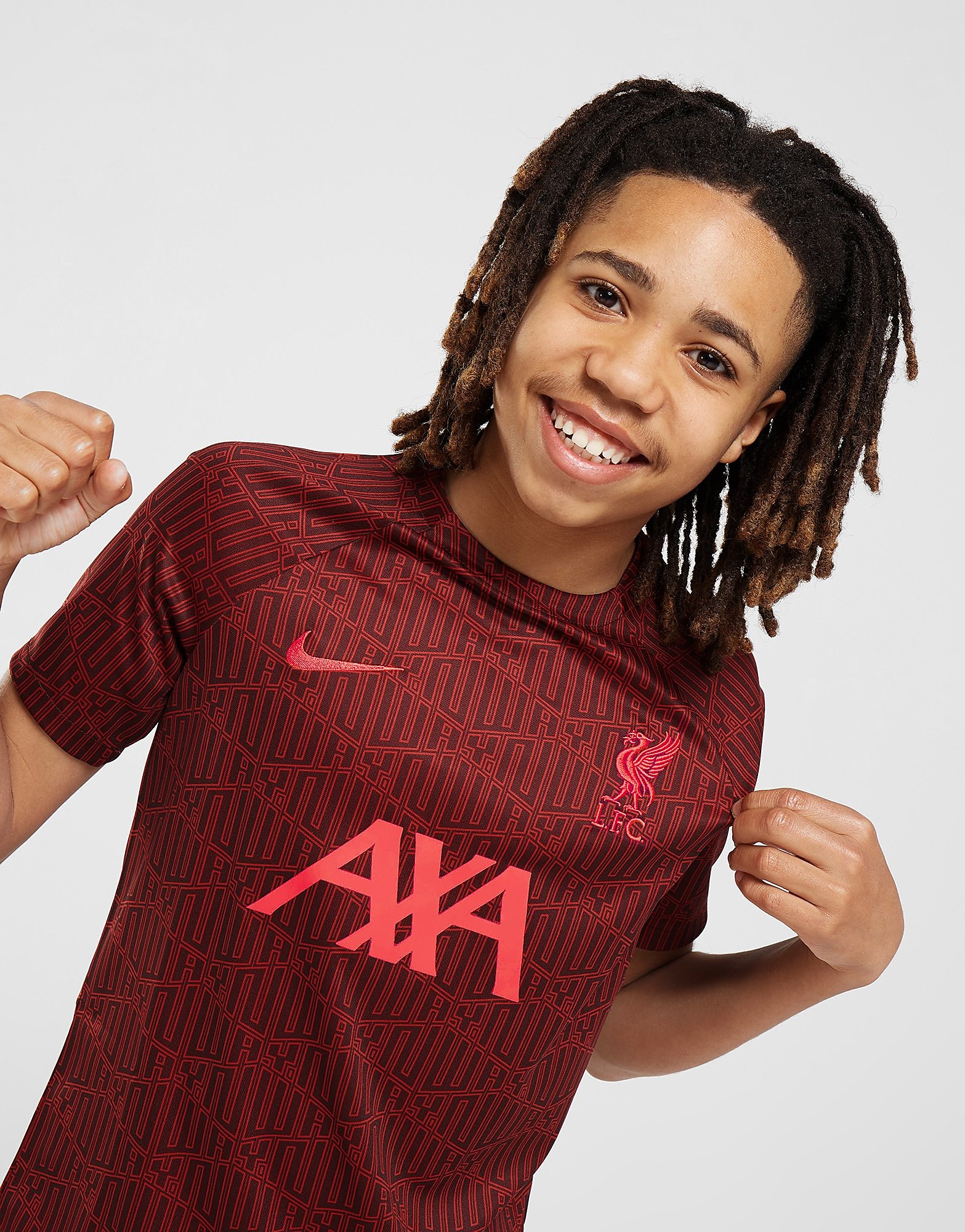 

Nike Liverpool FC Dri-FIT Pre Match Shirt Junior - Tough Red/Burgundy Crush/Siren Red - Kids, Tough Red/Burgundy Crush/Siren Red