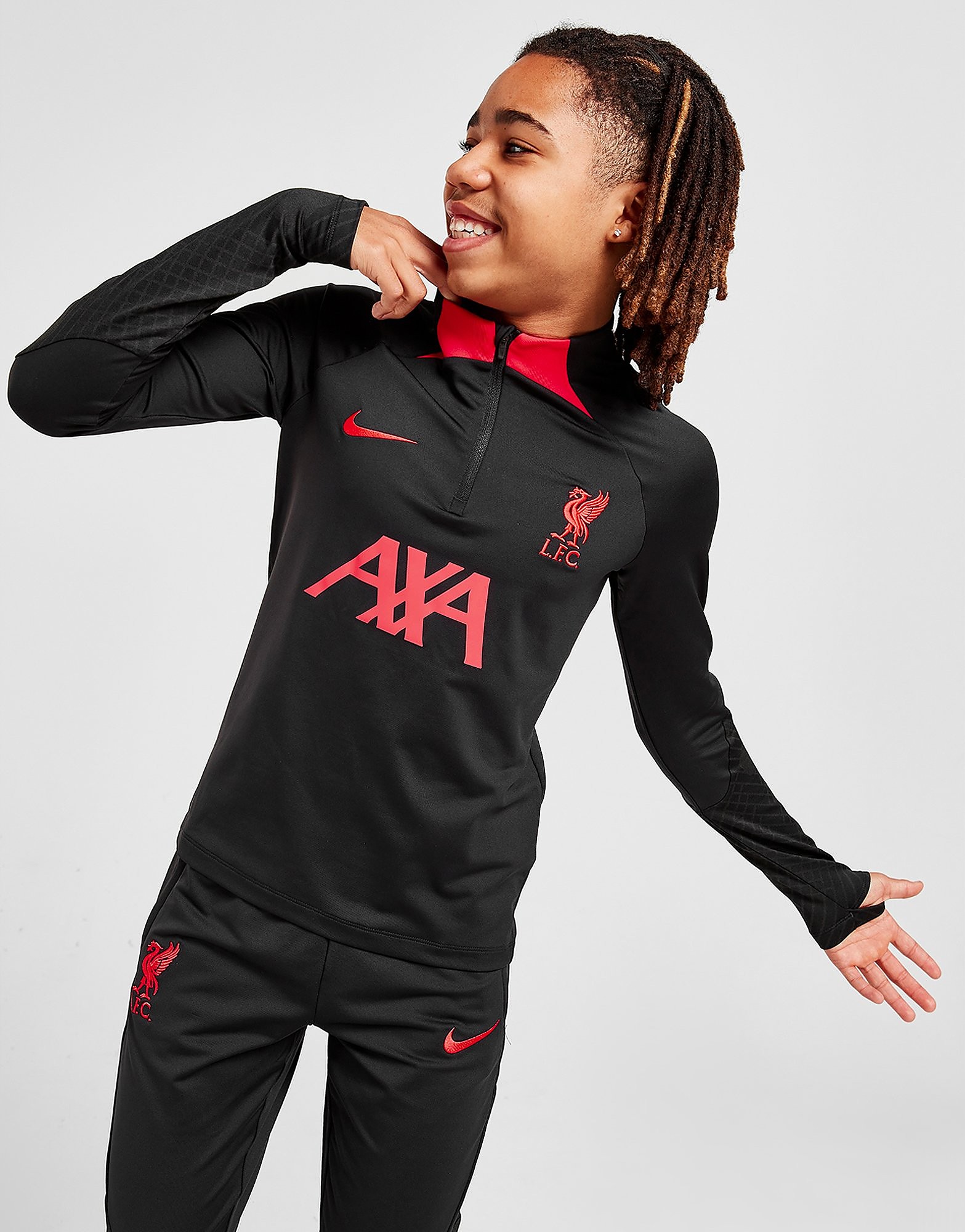 

Nike Liverpool FC Strike Drill Top Junior - Black/Siren Red/Siren Red - Kids, Black/Siren Red/Siren Red