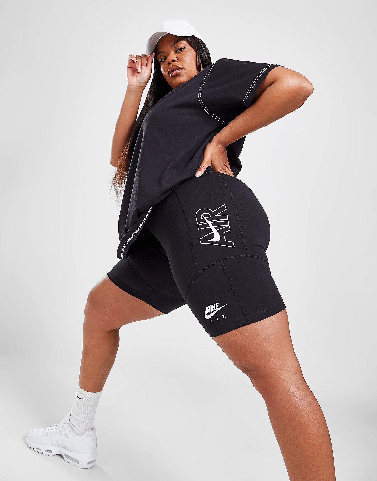 

Nike Air Plus Size Cycle Shorts - Black - Womens, Black