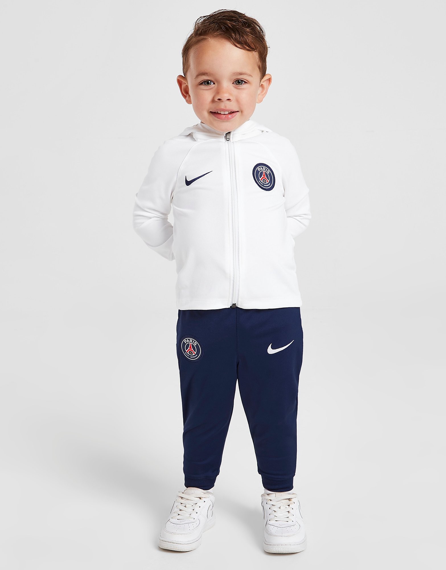 Nike Paris Saint Germain Strike Tracksuit Infant, Vit