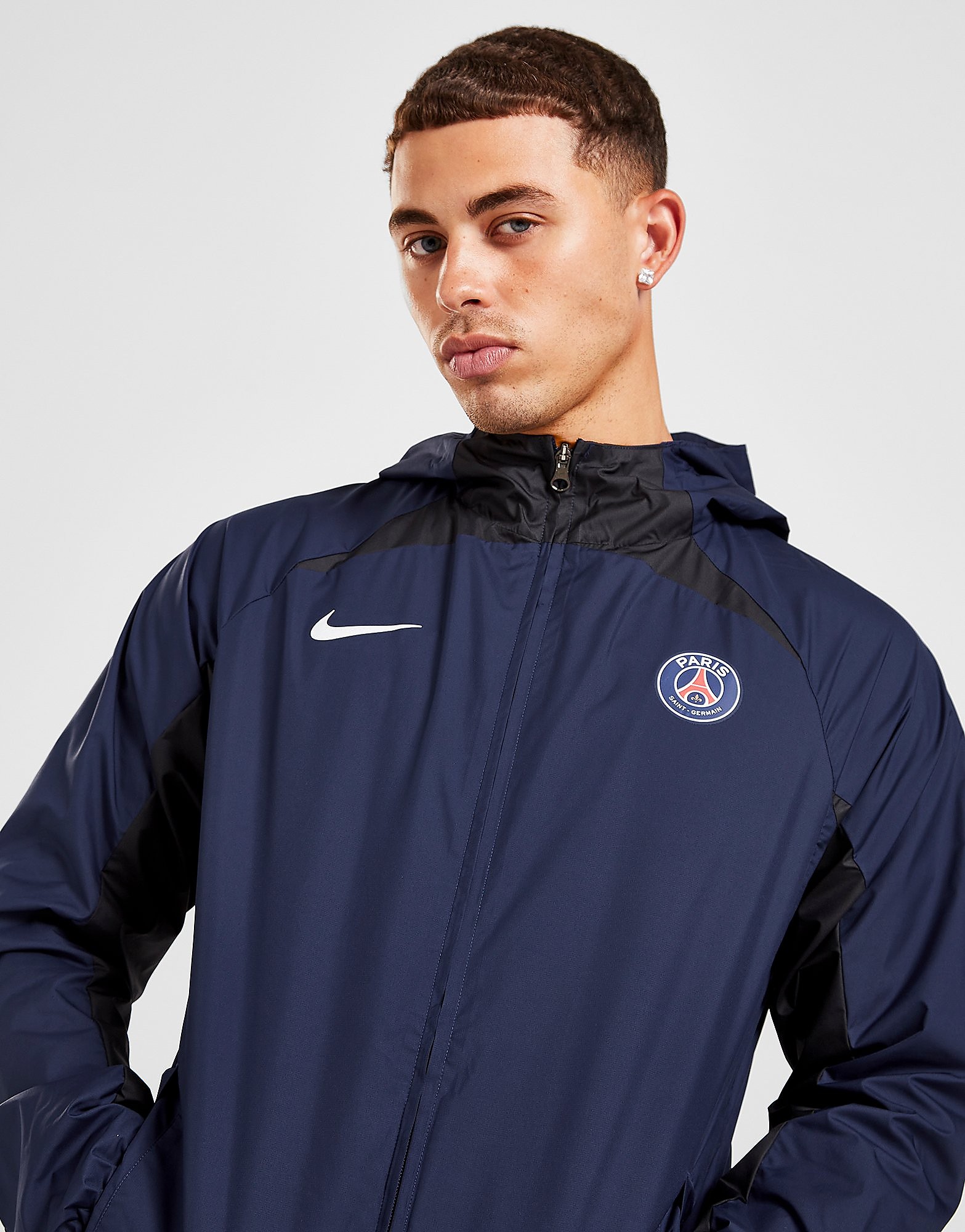 

Nike Paris Saint Germain AWF Jacket - Midnight Navy/Black/White - Mens, Midnight Navy/Black/White