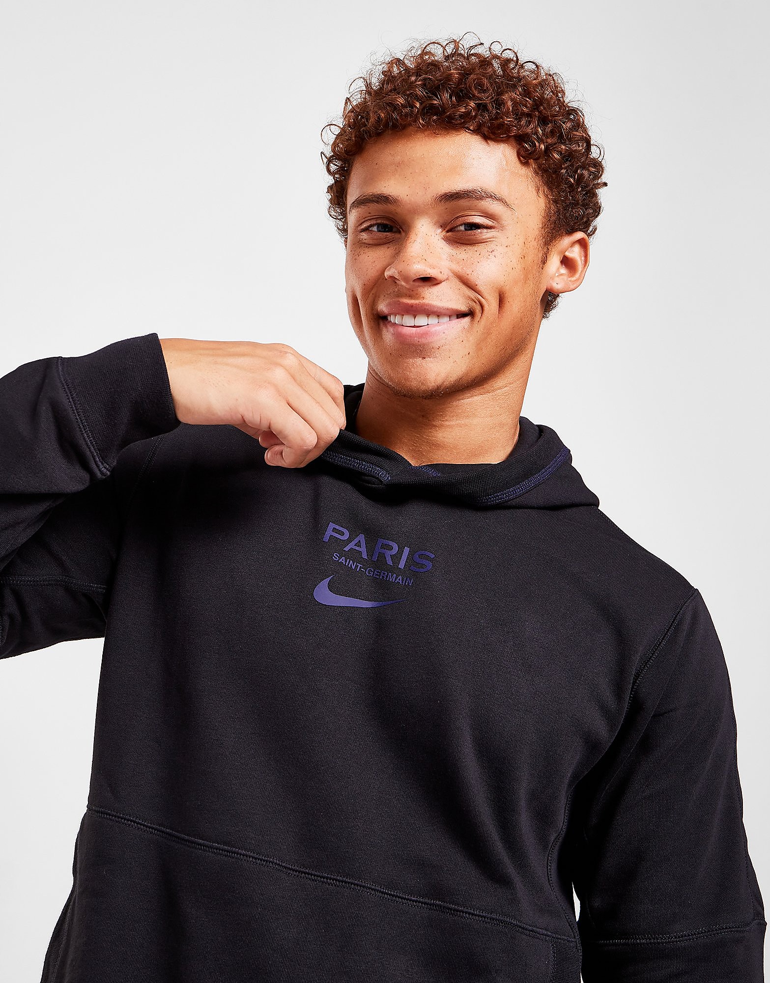 

Nike Paris Saint Germain Travel Hoodie - Black - Mens, Black