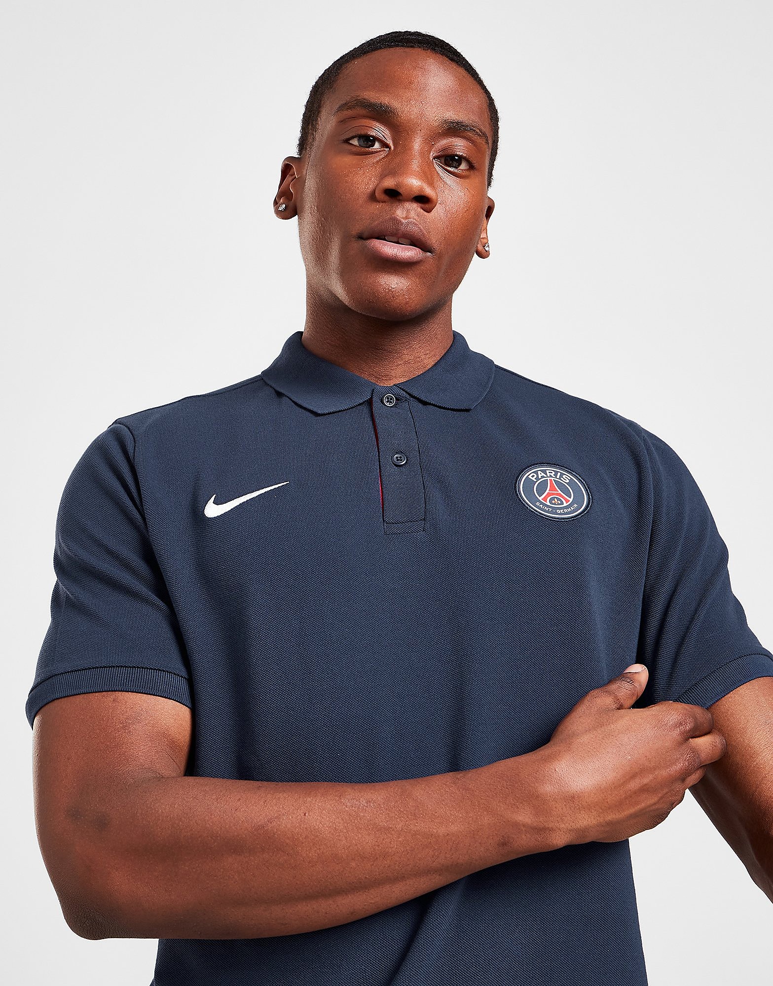 

Nike Paris Saint Germain Polo Shirt - Midnight Navy/University Red/White - Mens, Midnight Navy/University Red/White