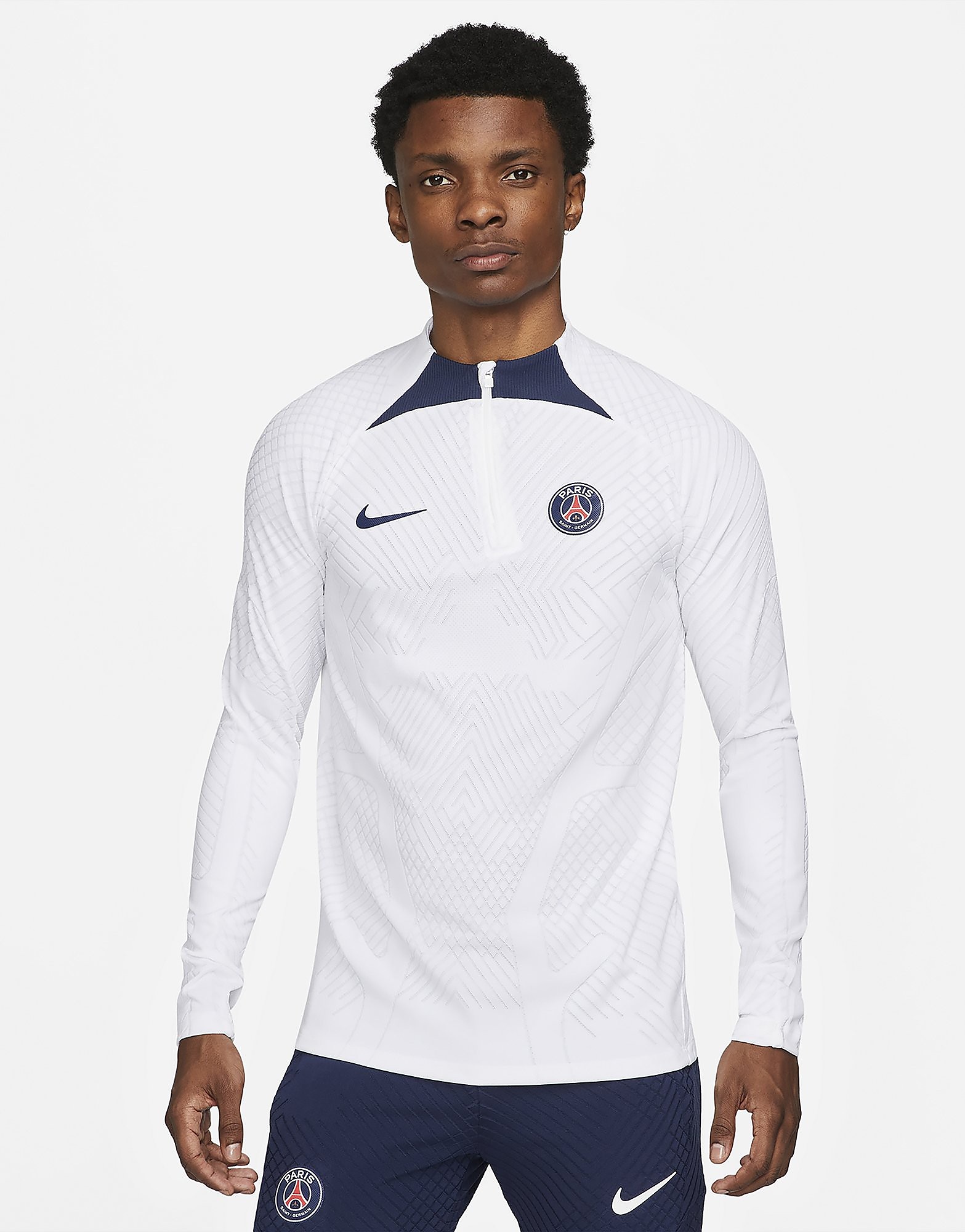 

Nike Paris Saint Germain ADV Strike Drill Top - White/White/Midnight Navy/Midnight Navy - Mens, White/White/Midnight Navy/Midnight Navy