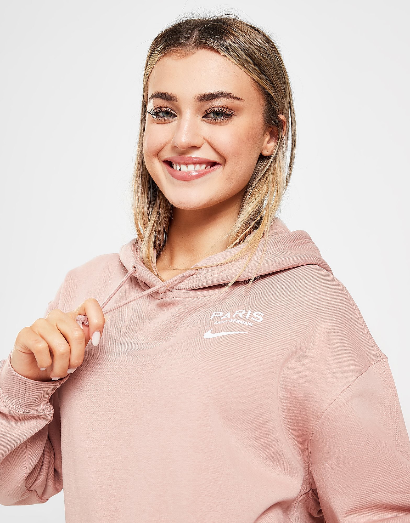 

Nike Sportswear Paris Saint Germain Hoodie - Rose Whisper/White - Womens, Rose Whisper/White