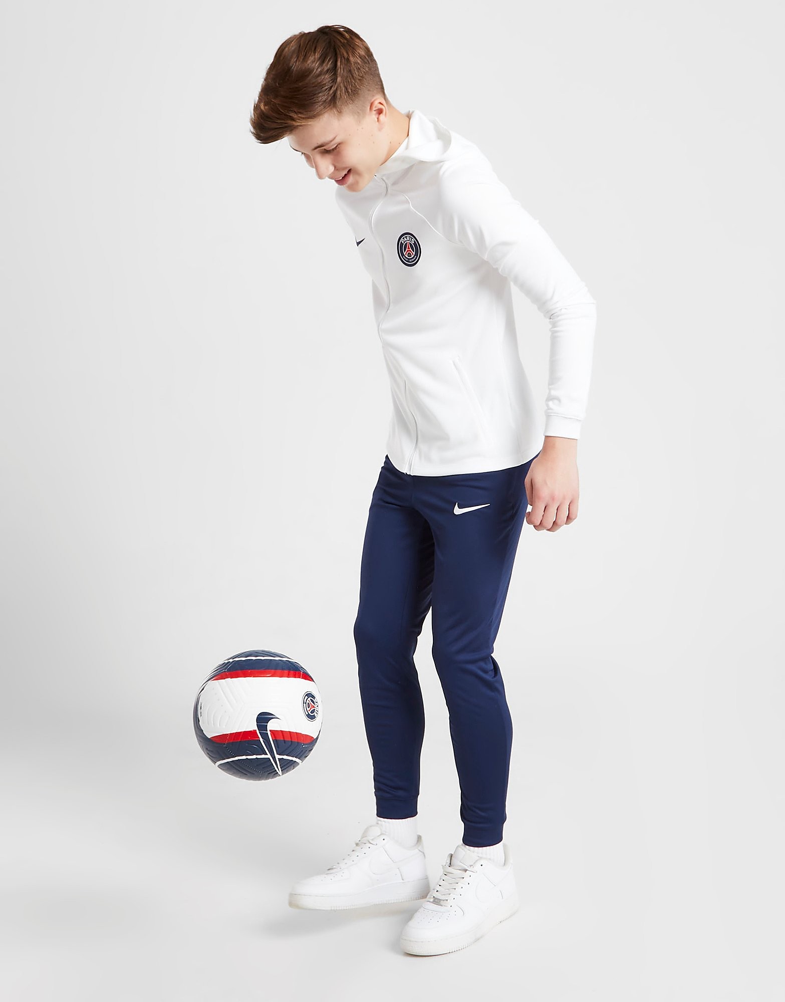 

Nike Paris Saint Germain Strike Tracksuit Junior - White/Midnight Navy/Midnight Navy/Navy - Kids, White/Midnight Navy/Midnight Navy/Navy