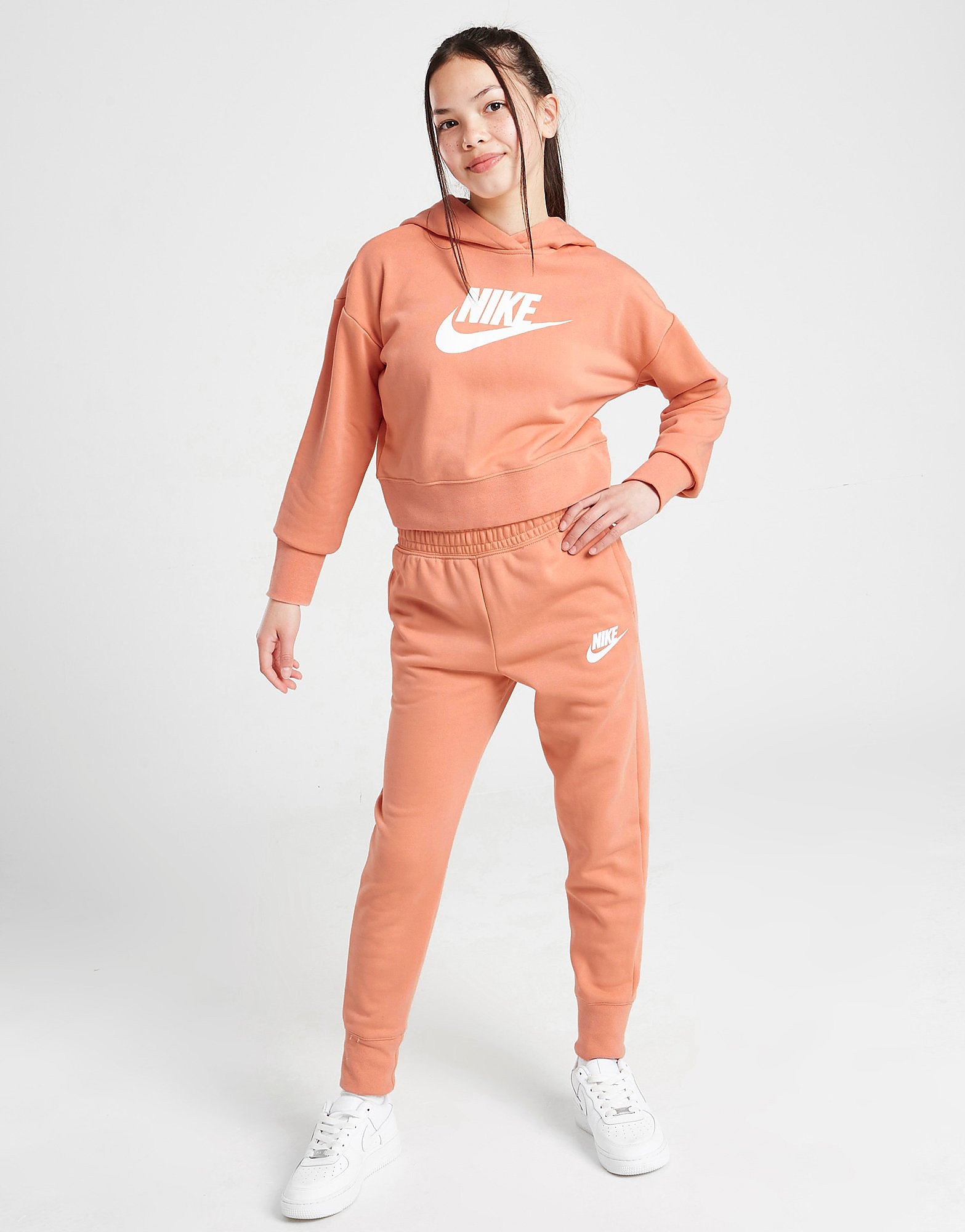 

Nike Girls' Sportswear Club French Terry Joggers Junior - Light Madder Root/White - Kids, Light Madder Root/White