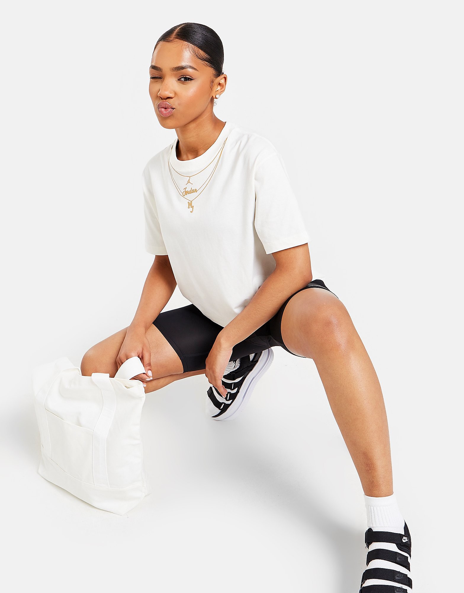 

Jordan (Her)itage Chain T-Shirt - White - Womens, White