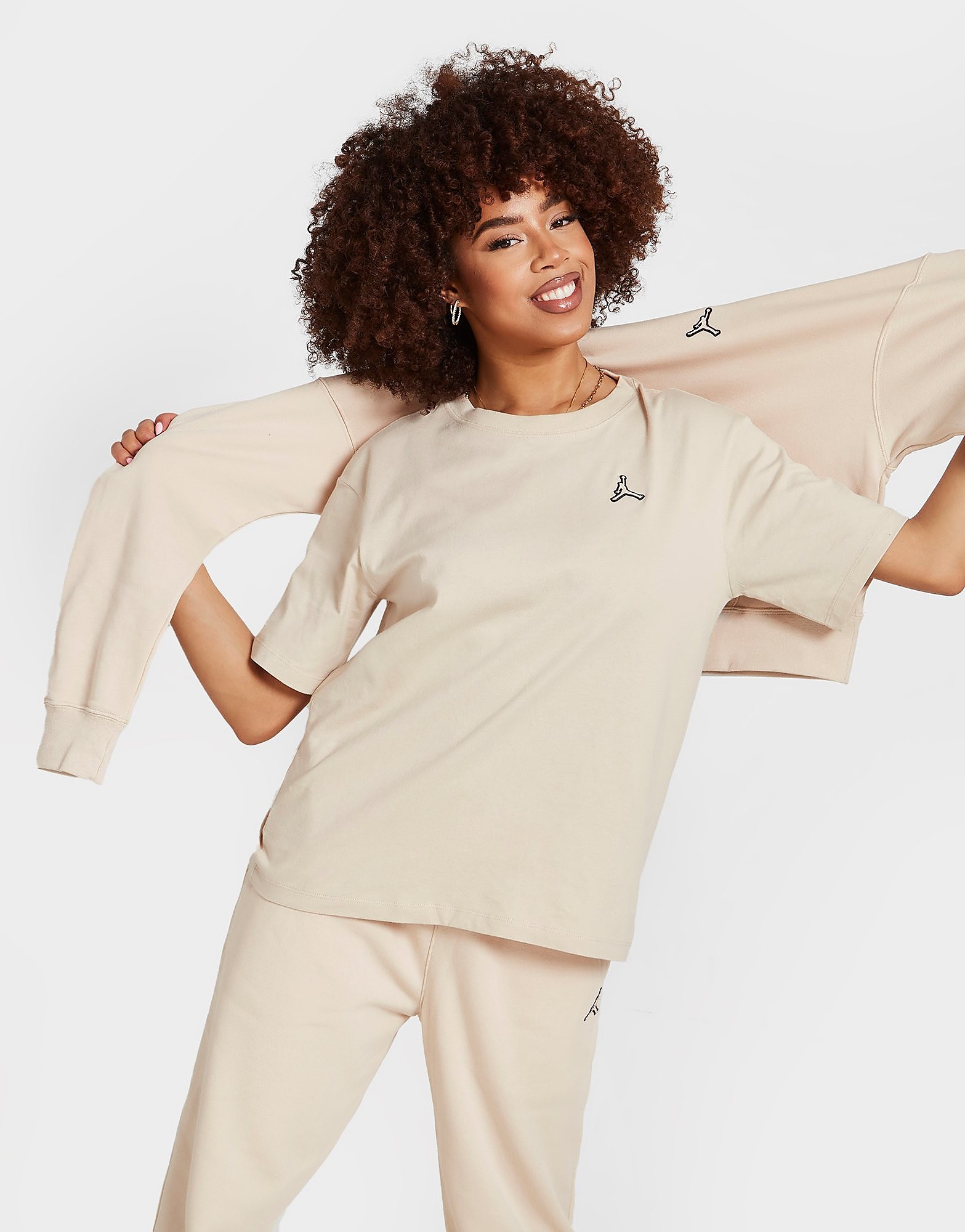 

Jordan Essential T-Shirt - Beige/Beige - Womens, Beige/Beige