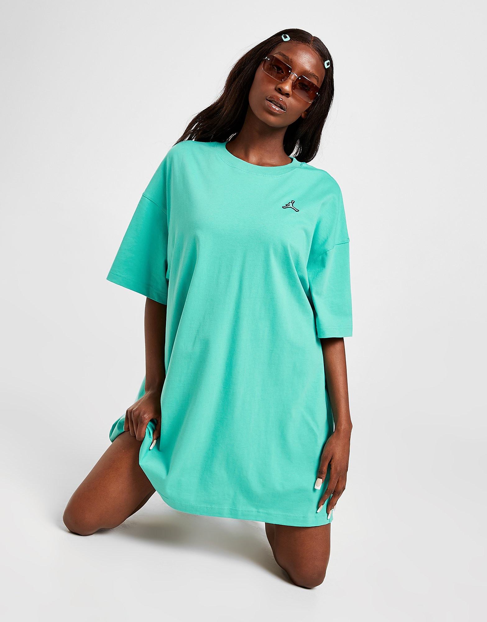 Jordan Essential T-Shirt Dress - Washed Teal - Womens, Washed Teal