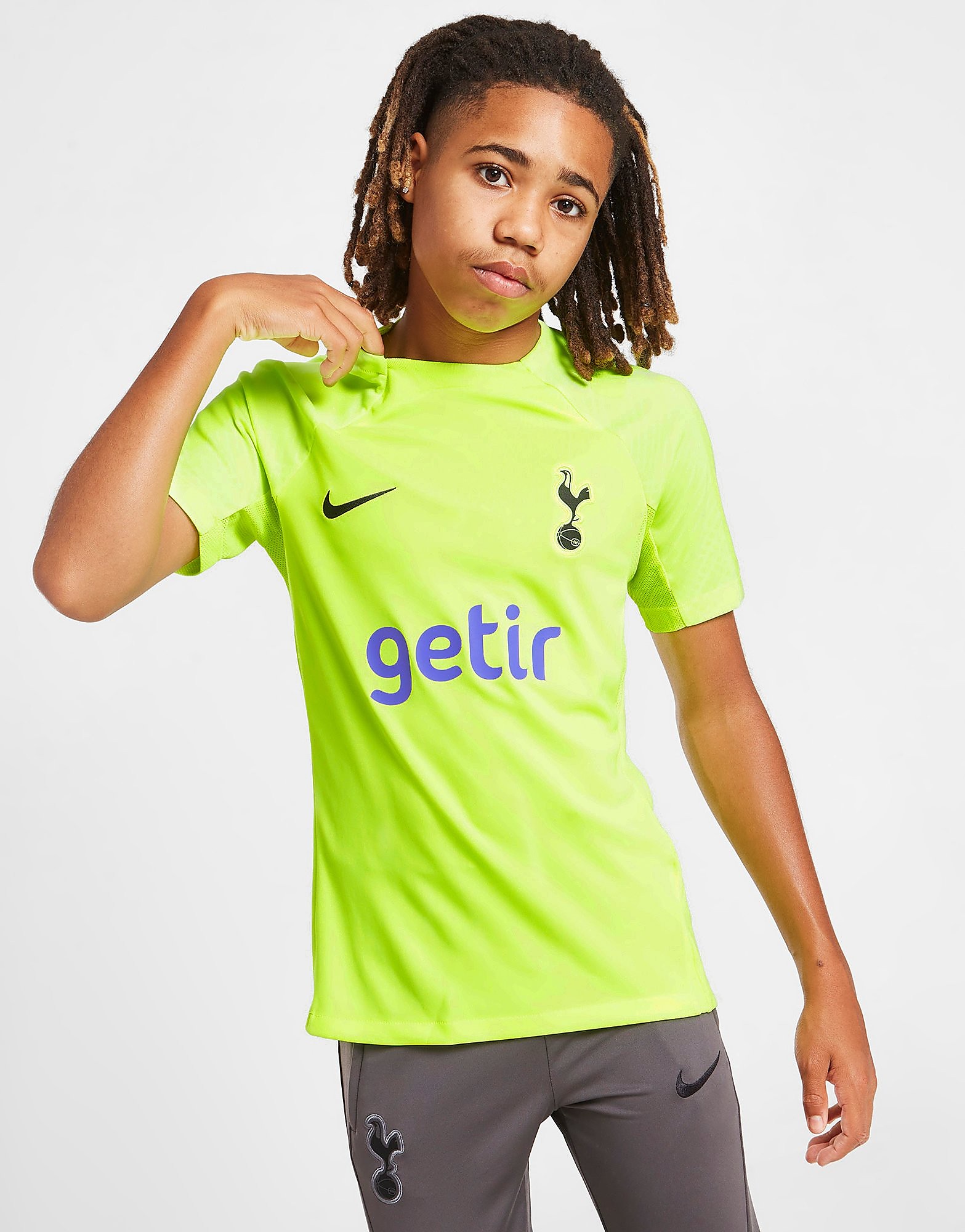 

Nike Tottenham Hotspur Strike T-Shirt Junior - Volt/Volt/Black - Kids, Volt/Volt/Black