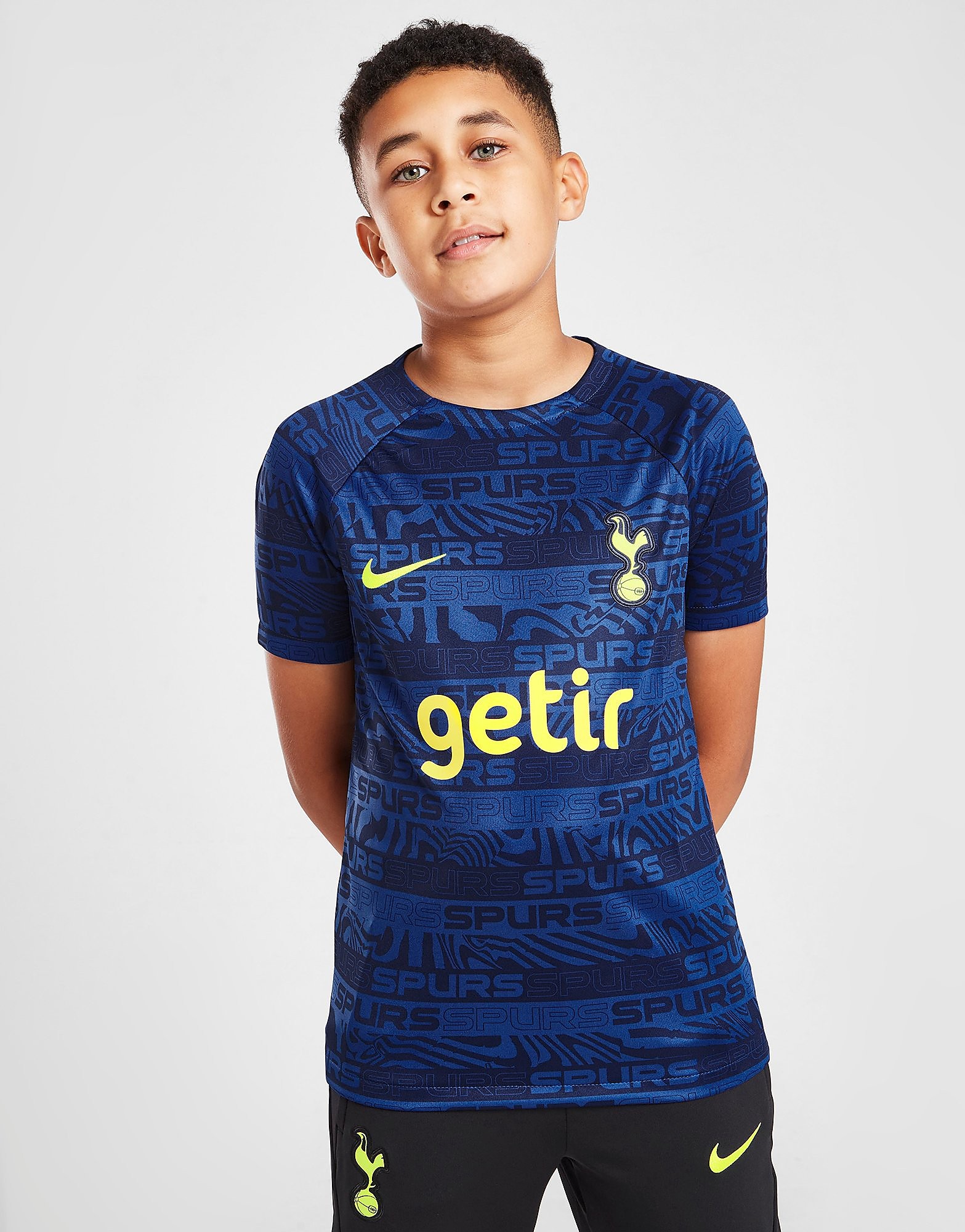 

Nike Tottenham Hotspur FC Pre-Match Shirt Junior - Indigo Force/Volt/Volt - Kids, Indigo Force/Volt/Volt