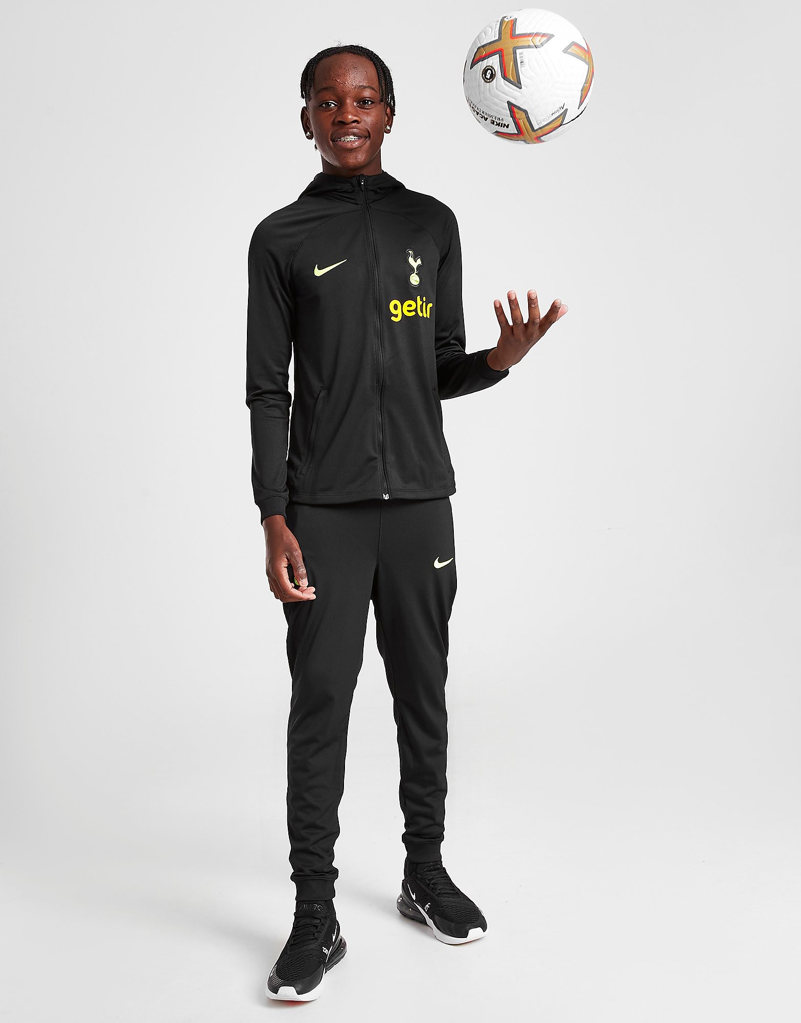 

Nike Tottenham Hotspur FC Strike Tracksuit Junior - Black/Black/Volt - Kids, Black/Black/Volt