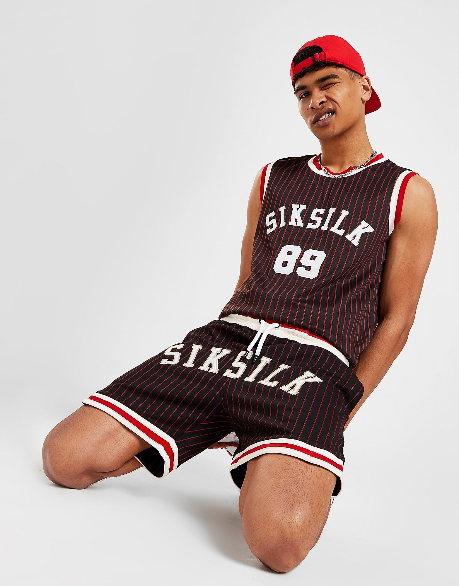 

SikSilk Retro Classic Basketball Shorts - Only at JD - Black/Black - Mens, Black/Black