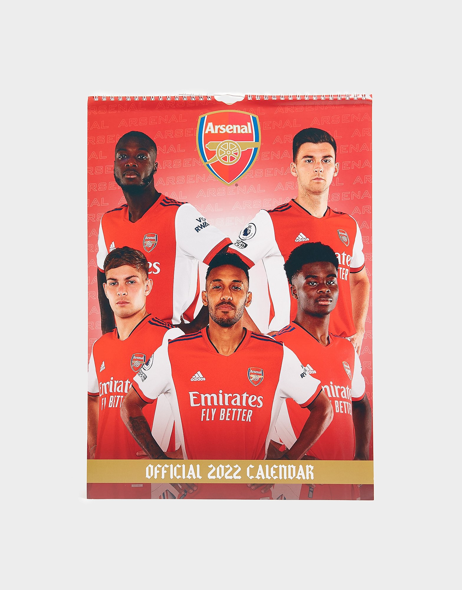 

Official Team Arsenal FC 2022 Calendar - Red - Mens, Red