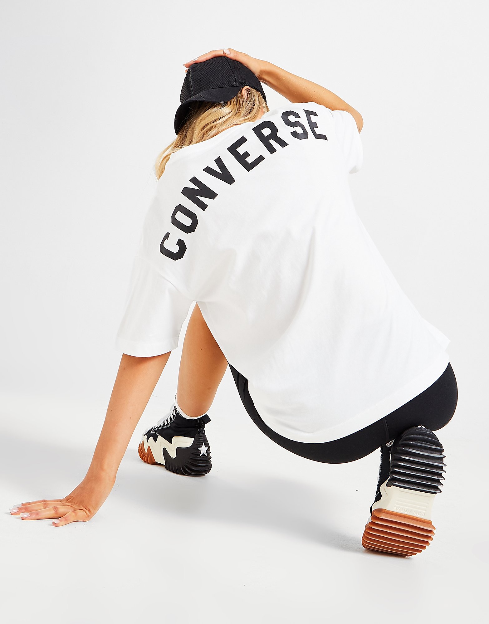 

Converse Oversized Back Logo T-Shirt - White - Womens, White