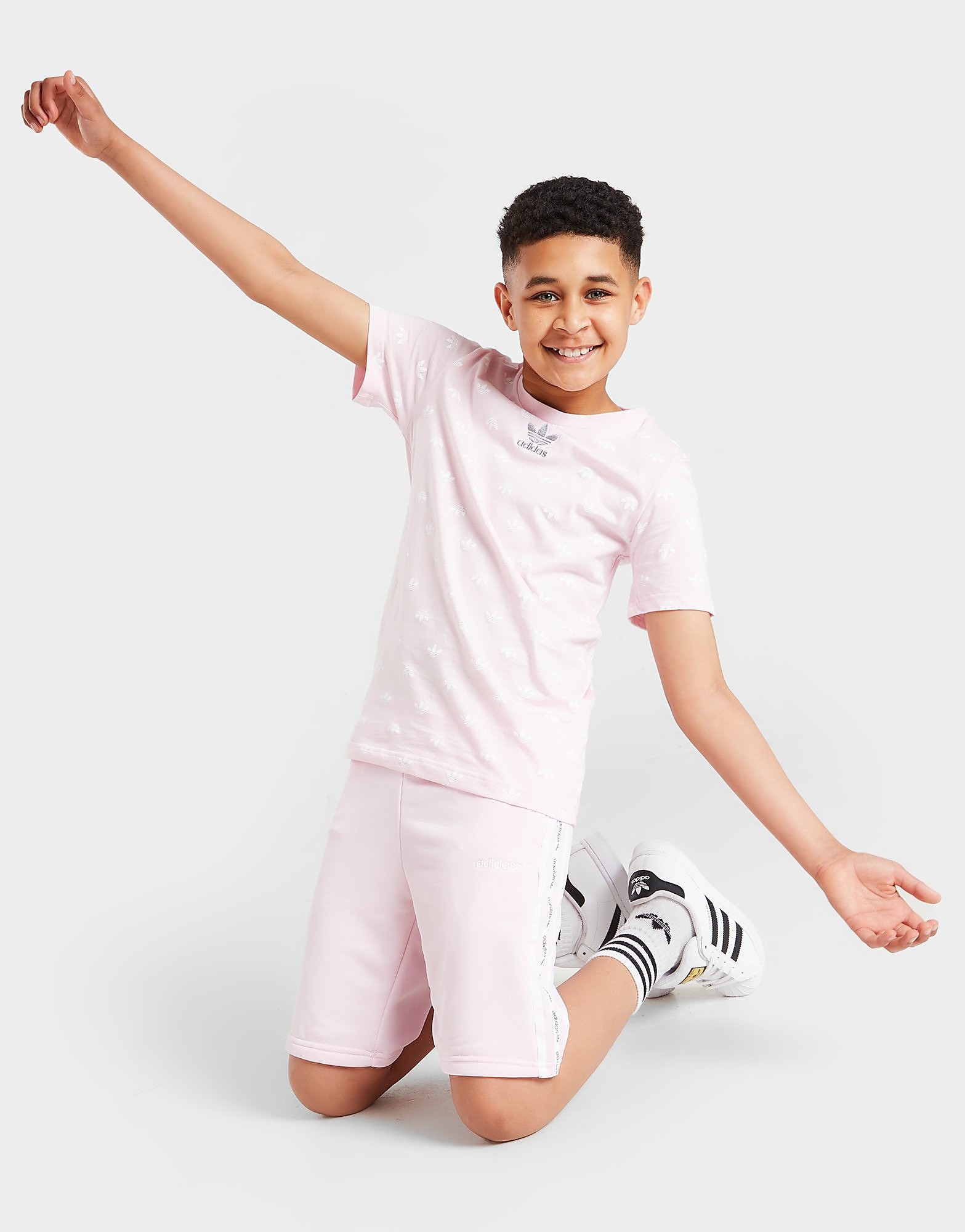 

adidas Originals Tape Poly Shorts Junior - Only at JD - Pink - Kids, Pink