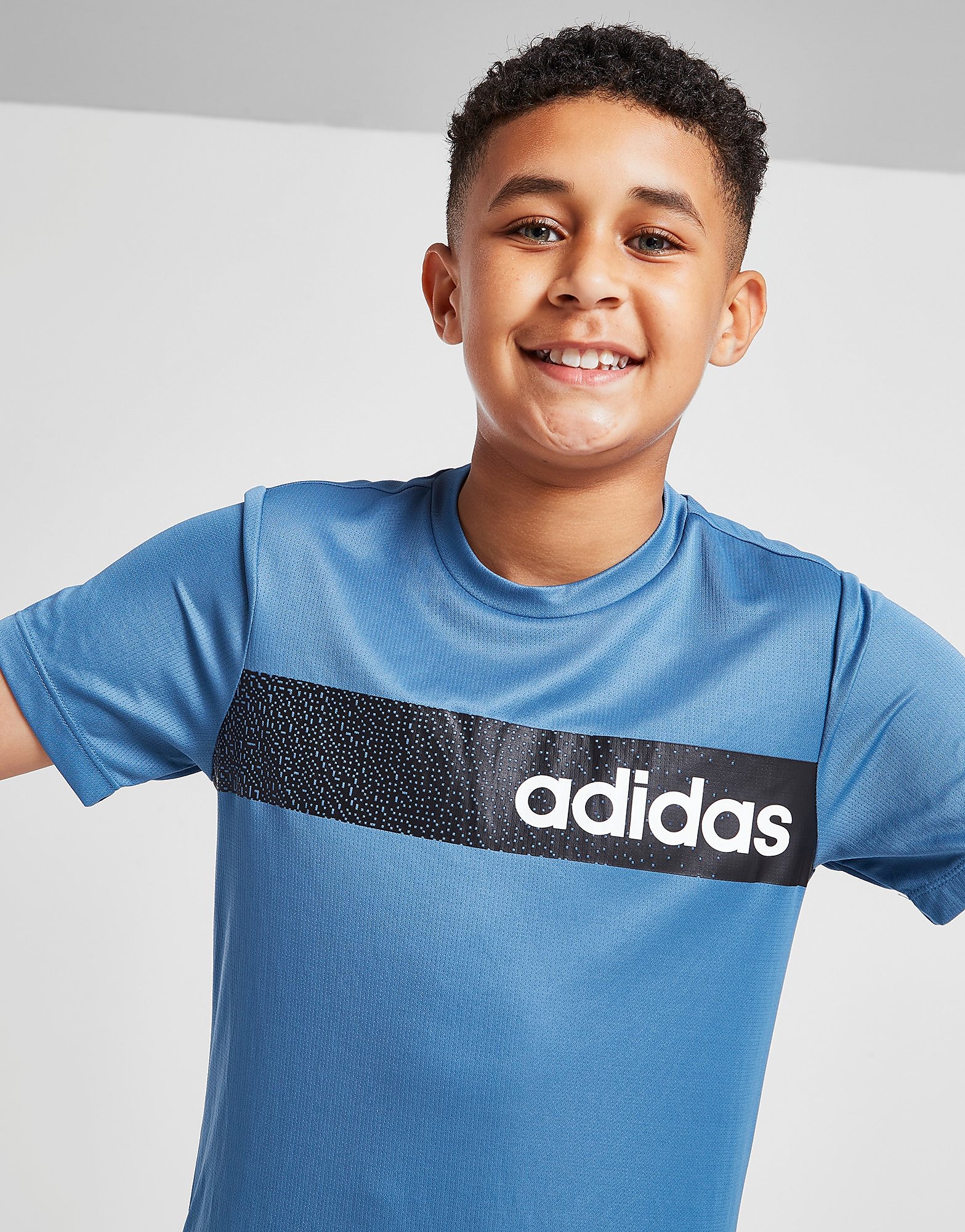 

adidas Fade Graphic T-Shirt Junior - Only at JD - Blue - Kids, Blue