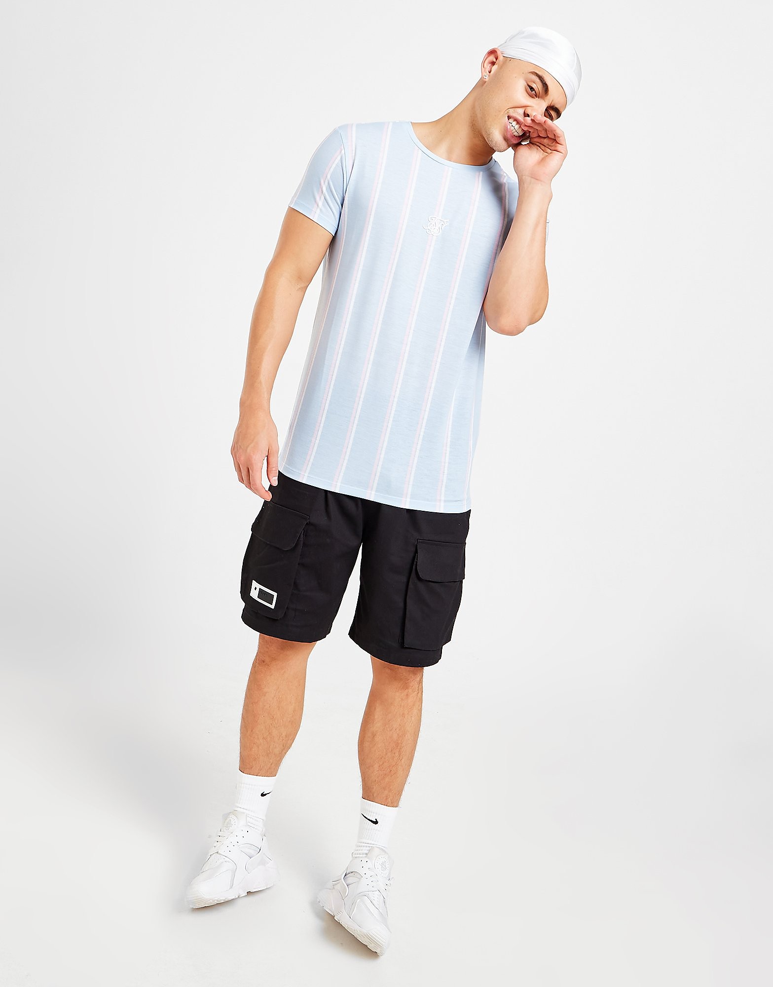 SikSilk Calções Cargo - Only at JD - Preto - Mens, Preto