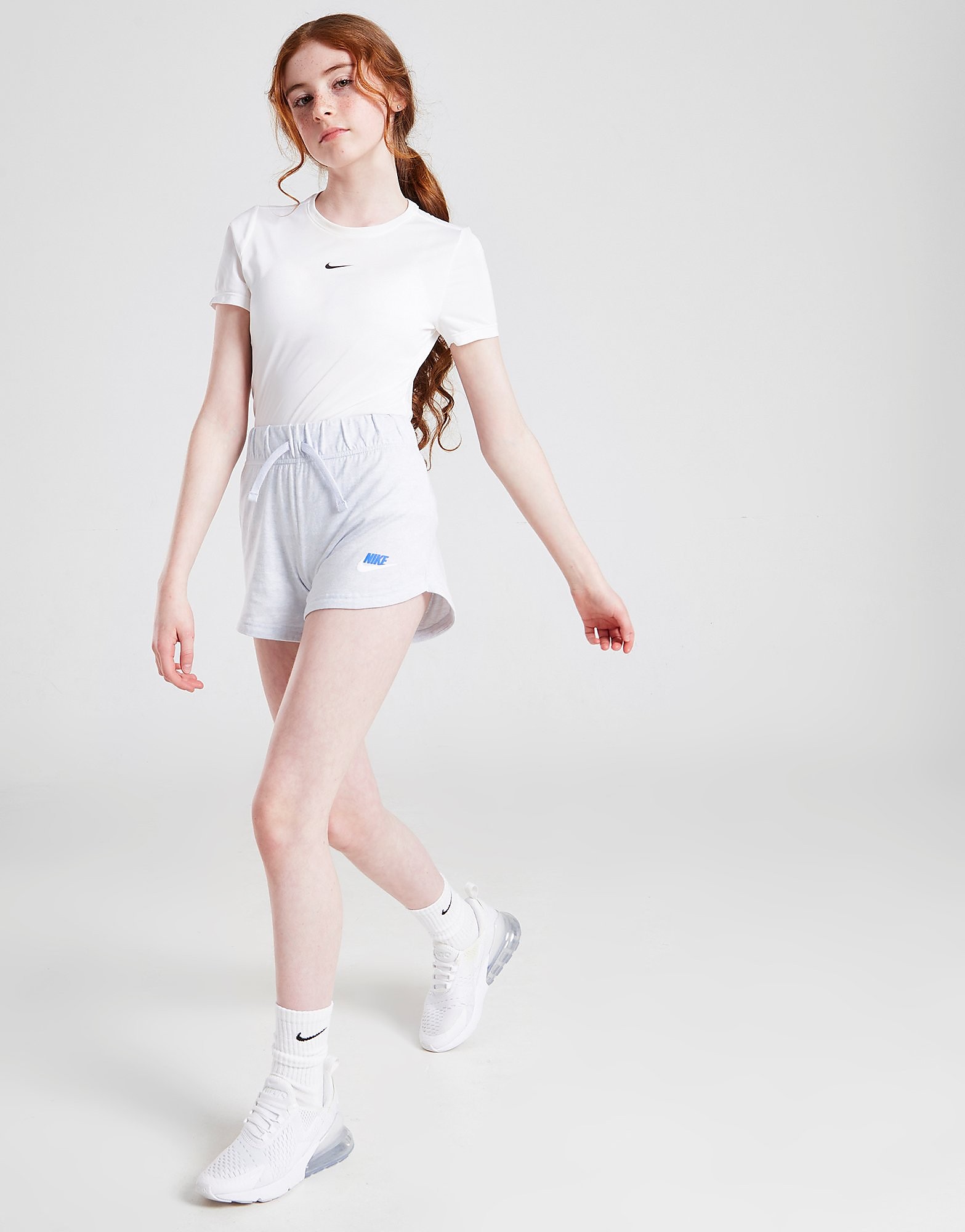 

Nike Girls' Sportswear Jersey Shorts Junior - White - Kids, White
