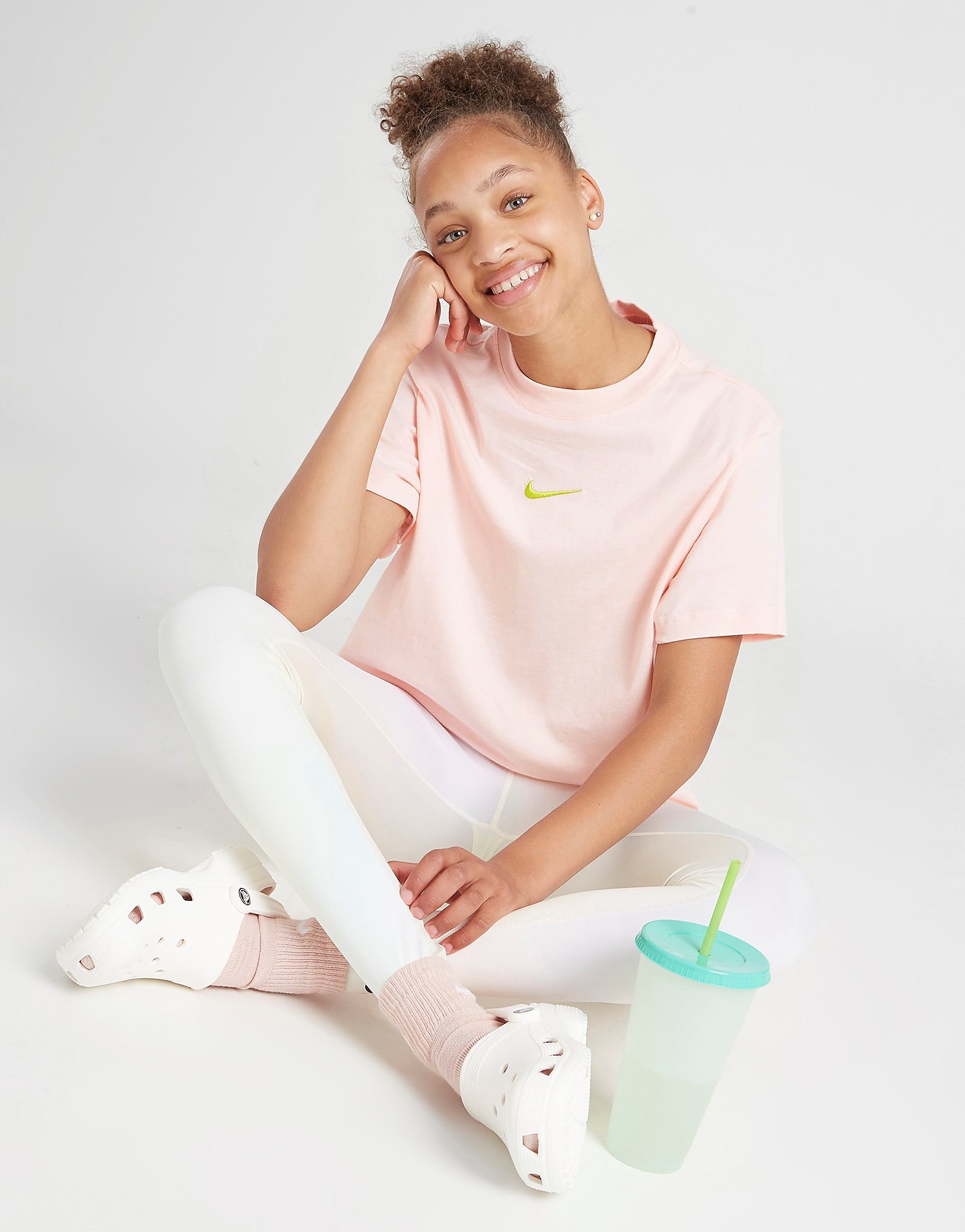 

Nike Girls' Essential Boxy T-Shirt Junior - Pink - Kids, Pink