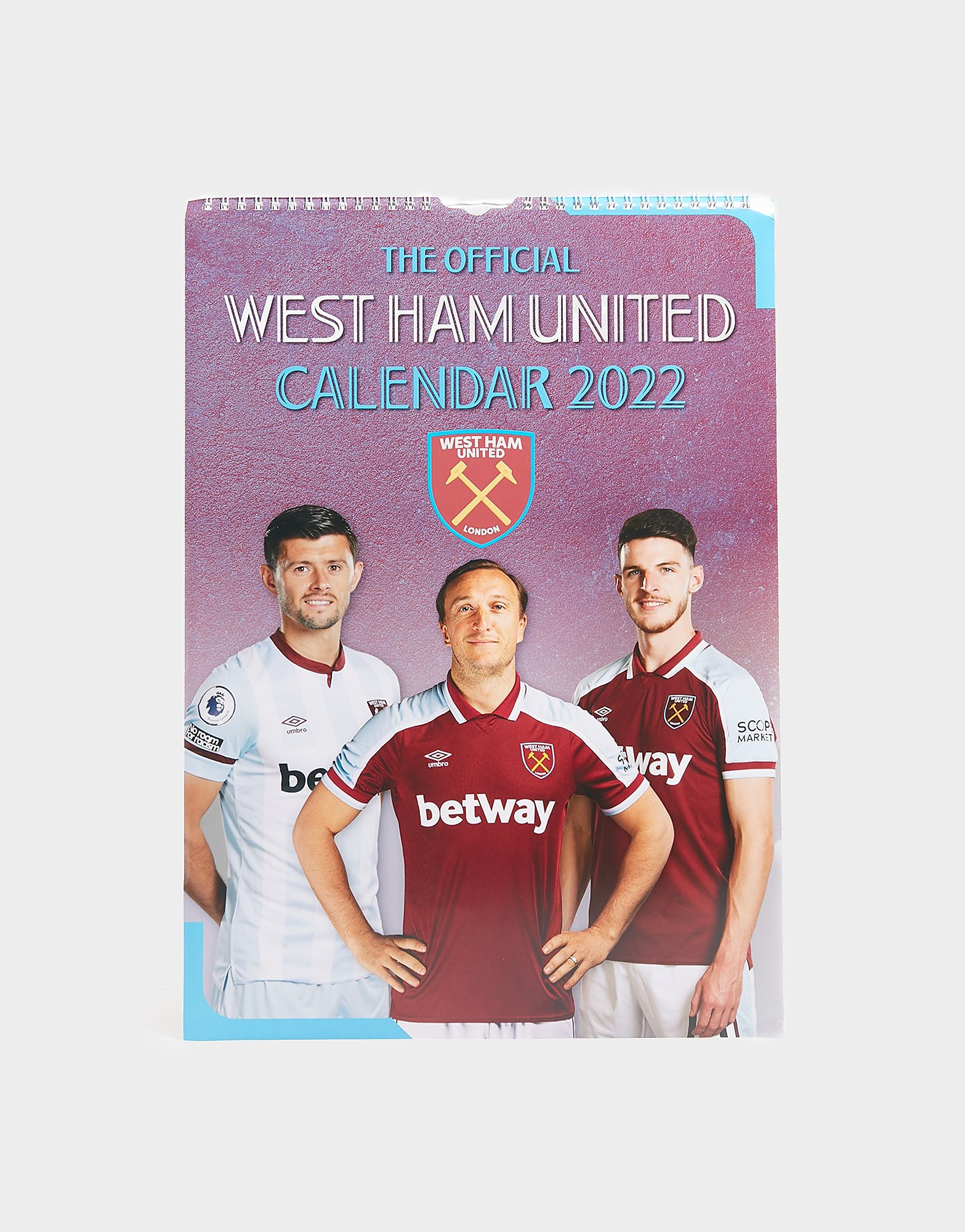 Official Team West Ham United FC 2022 Calendar - Purple - Mens, Purple