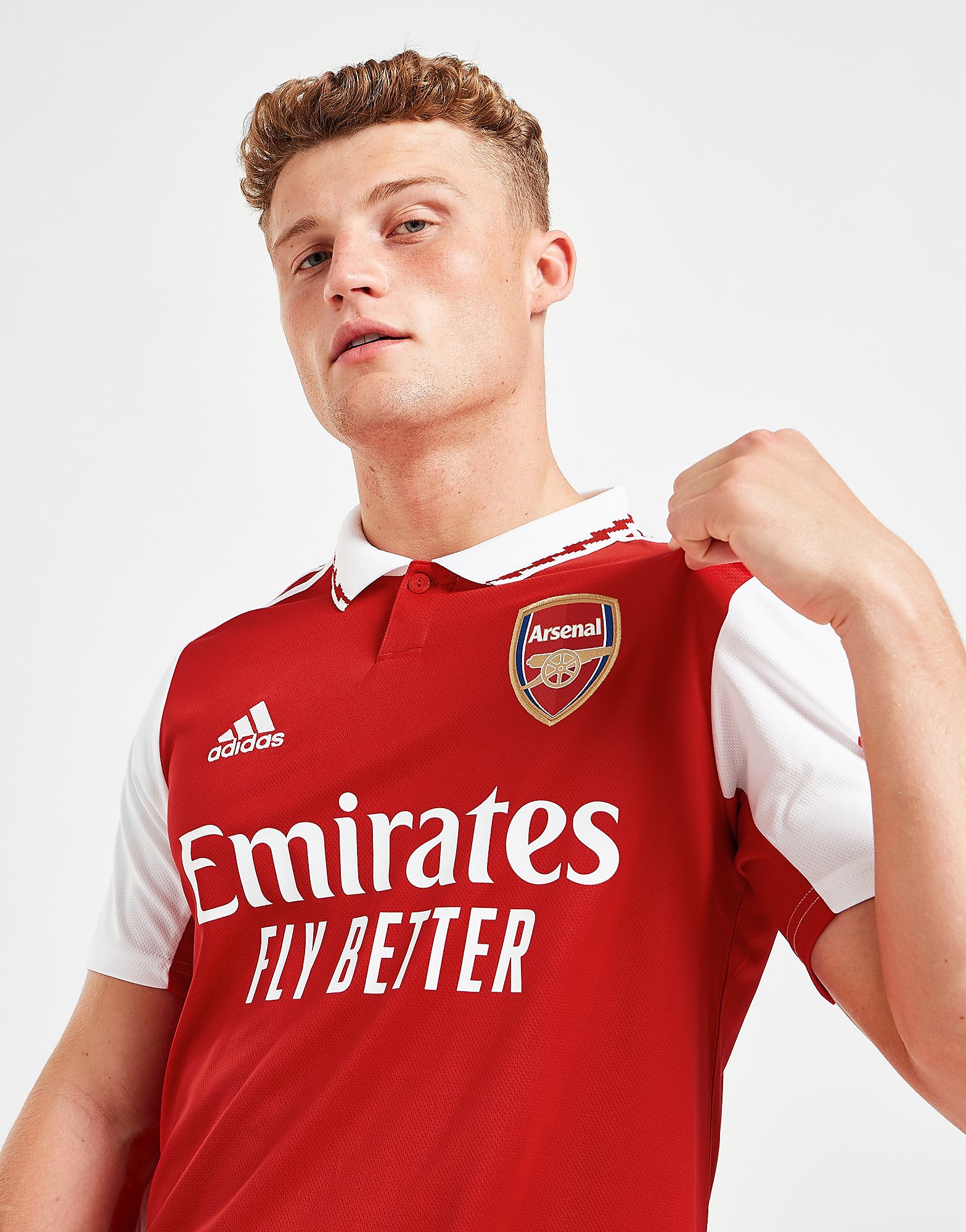 

adidas Arsenal FC 2022/23 Home Shirt - Scarlet / White - Mens, Scarlet / White