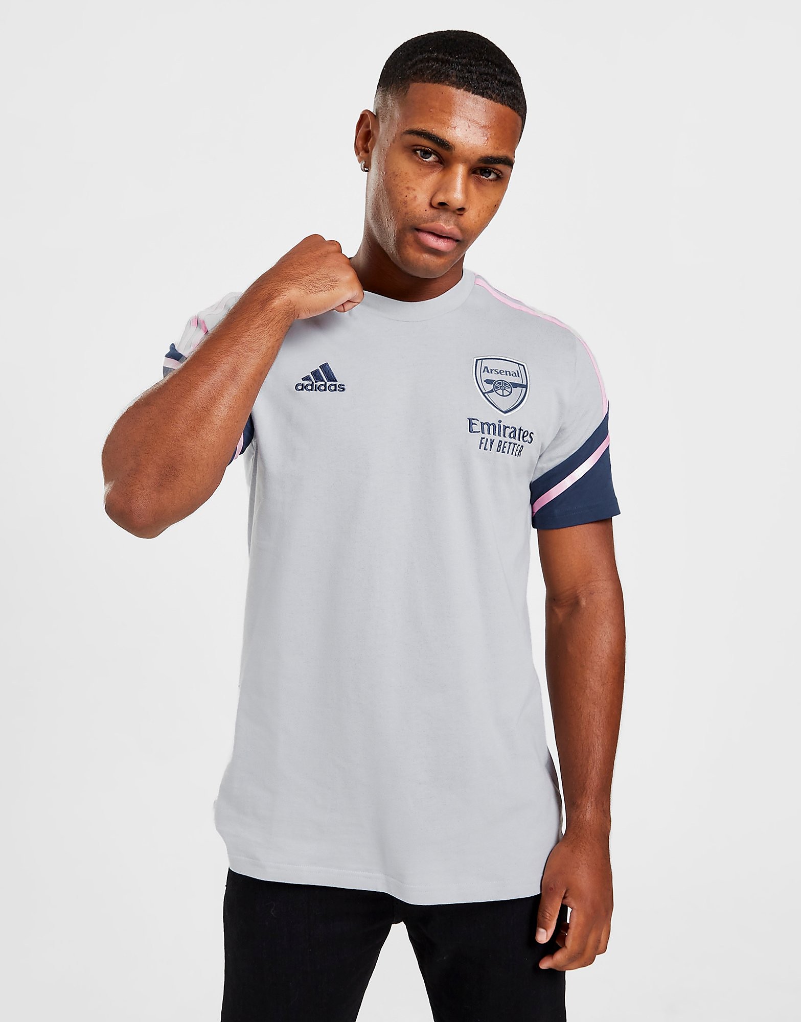 

adidas Arsenal FC Training T-Shirt - Clear Onix - Mens, Clear Onix