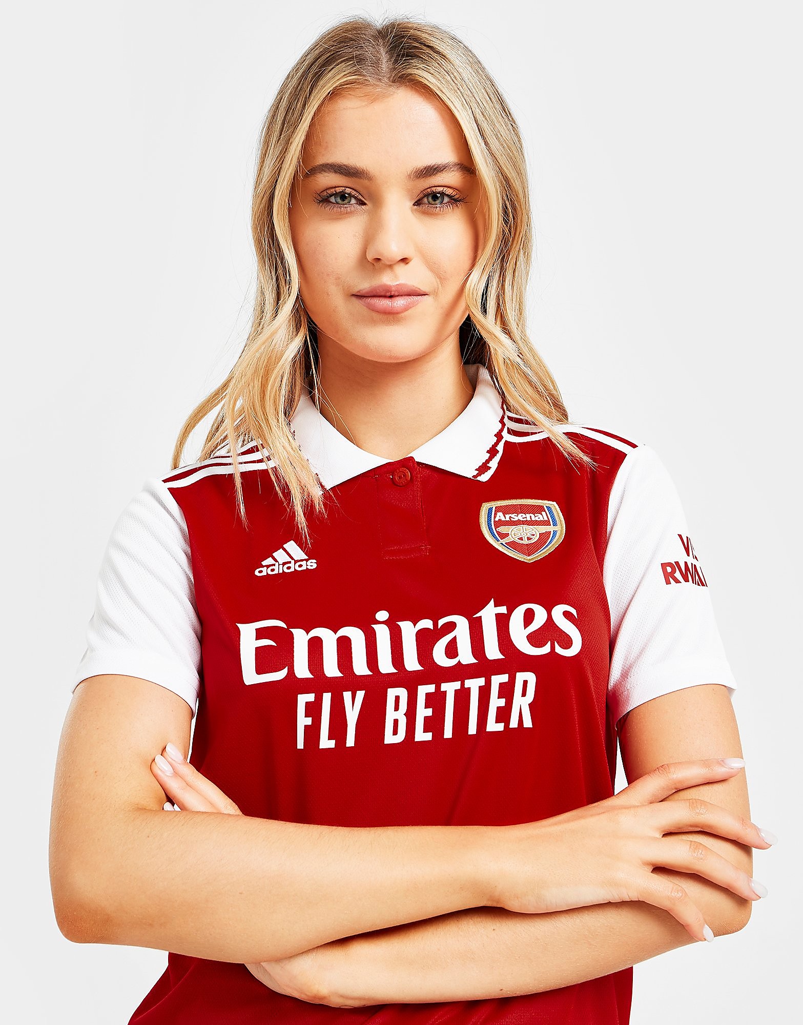

adidas Arsenal FC 2022/23 Home Shirt Women's - Scarlet / White, Scarlet / White