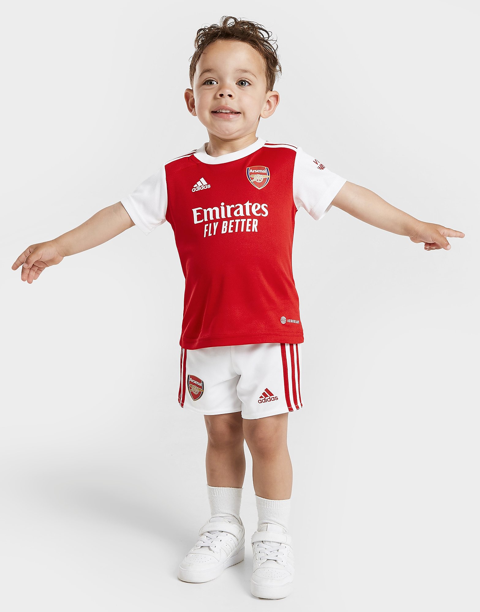

adidas Arsenal FC 2022/23 Home Kit Infant - Scarlet / White - Kids, Scarlet / White