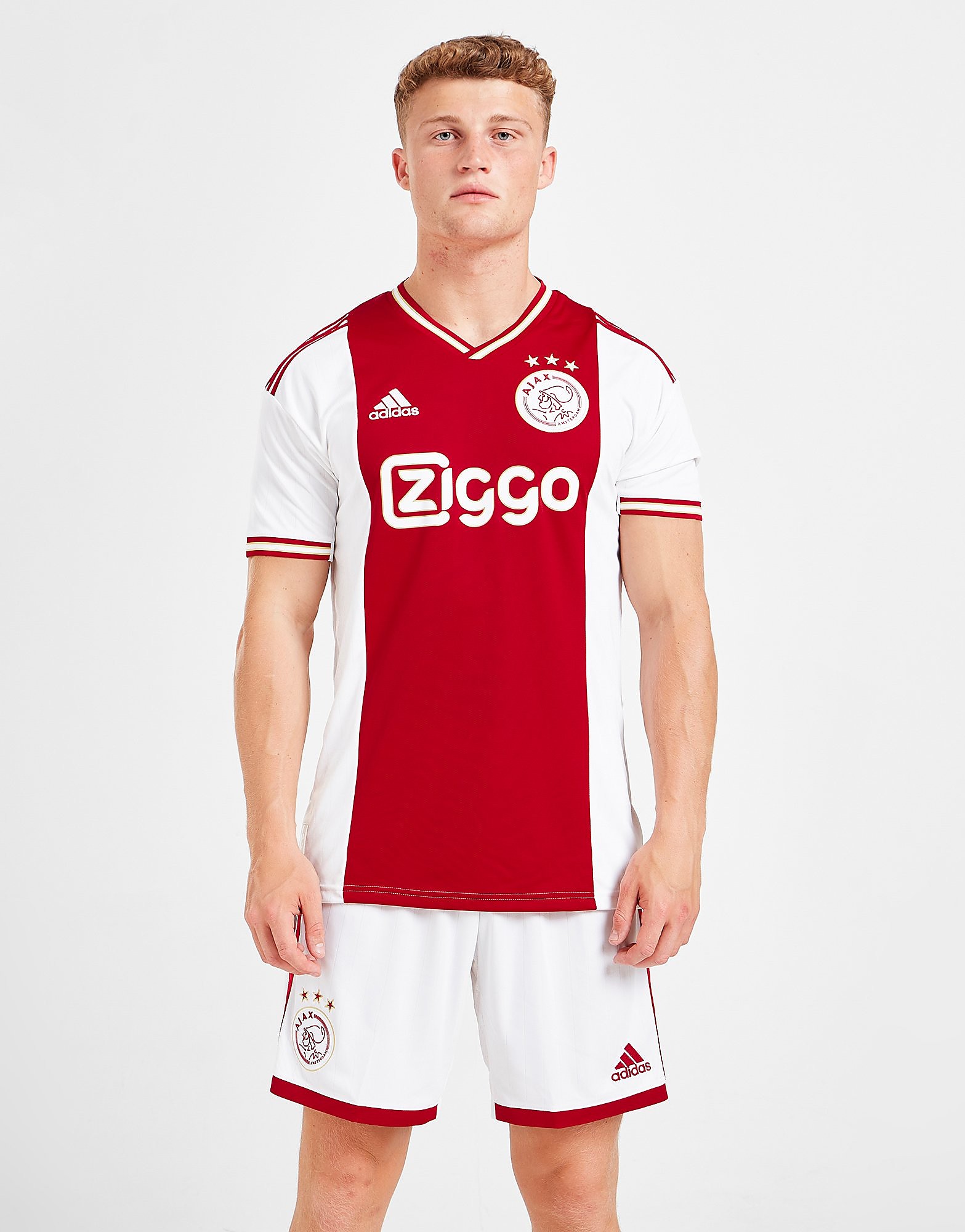 

adidas Ajax 2022/23 Home Shorts - White - Mens, White