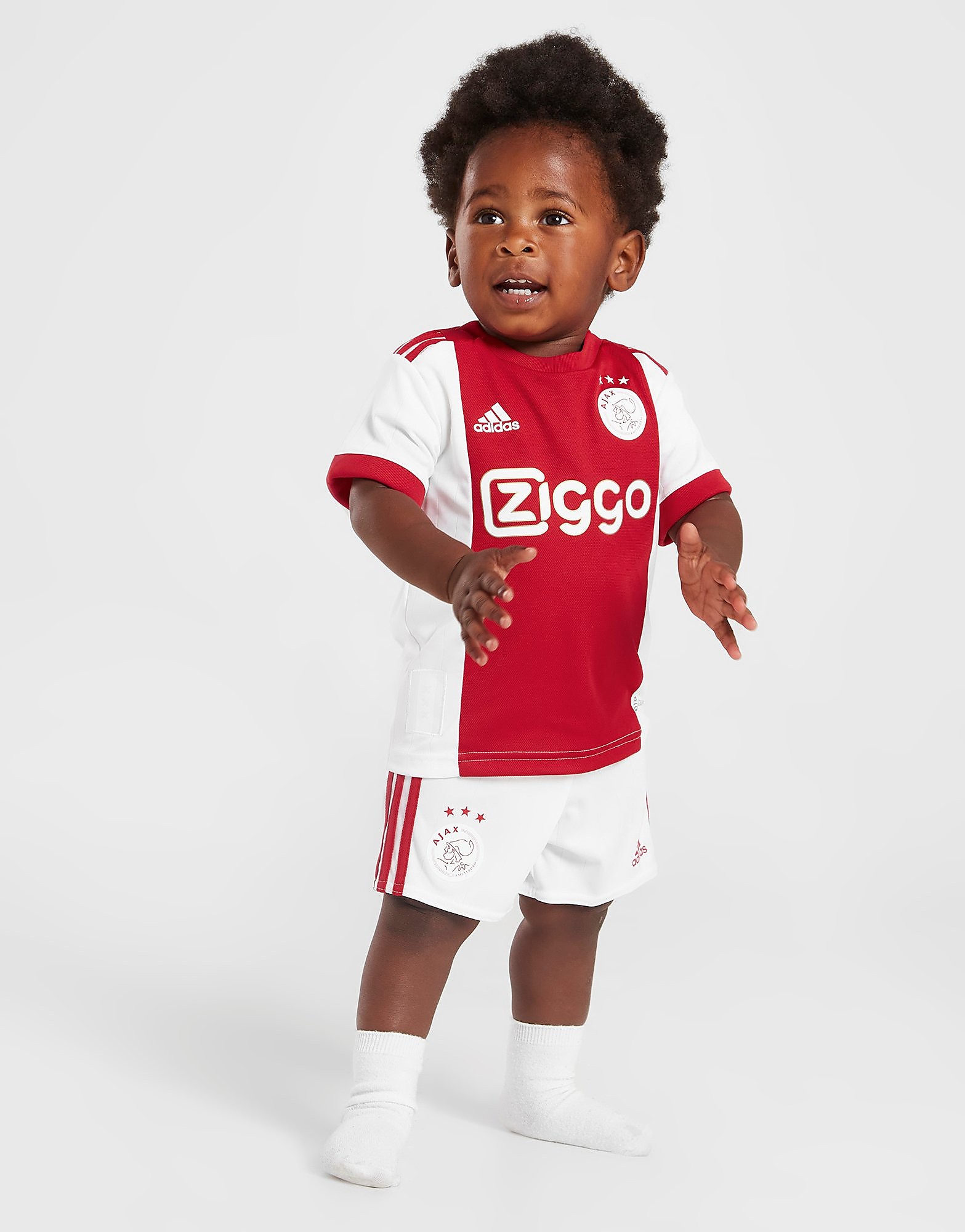 adidas Ajax 2022/23 Home Kit Infant - Bold Red/White - Kids, Bold Red/White